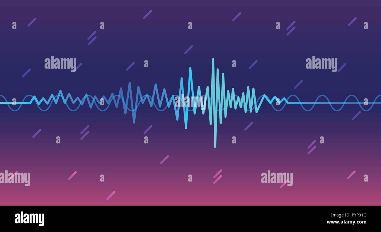 Il riconoscimento vocale illustrazione vettoriale di un simbolo del suono Illustrazione Vettoriale