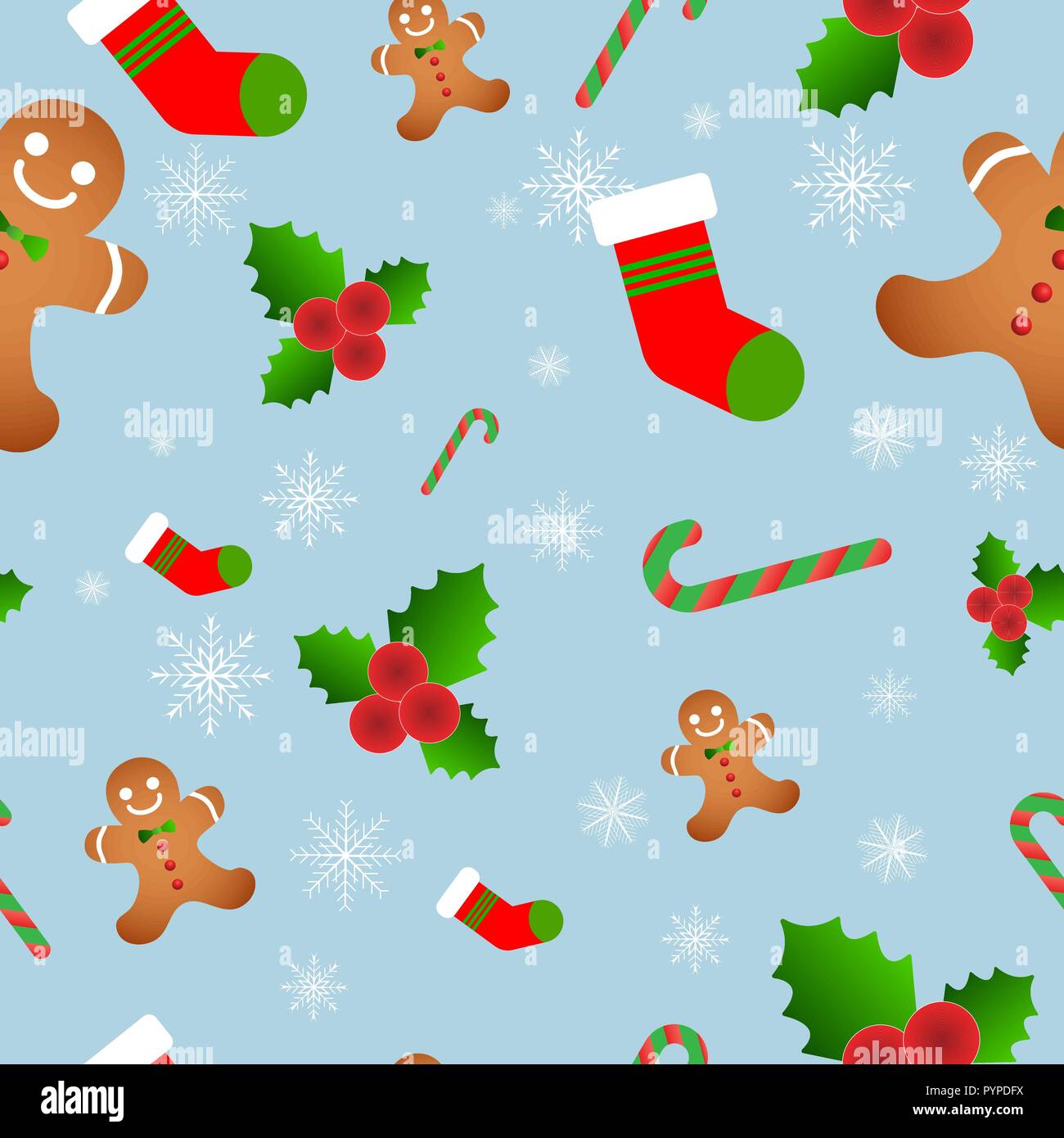 Vector piatto senza cuciture pattern con icone un Illustrazione Vettoriale