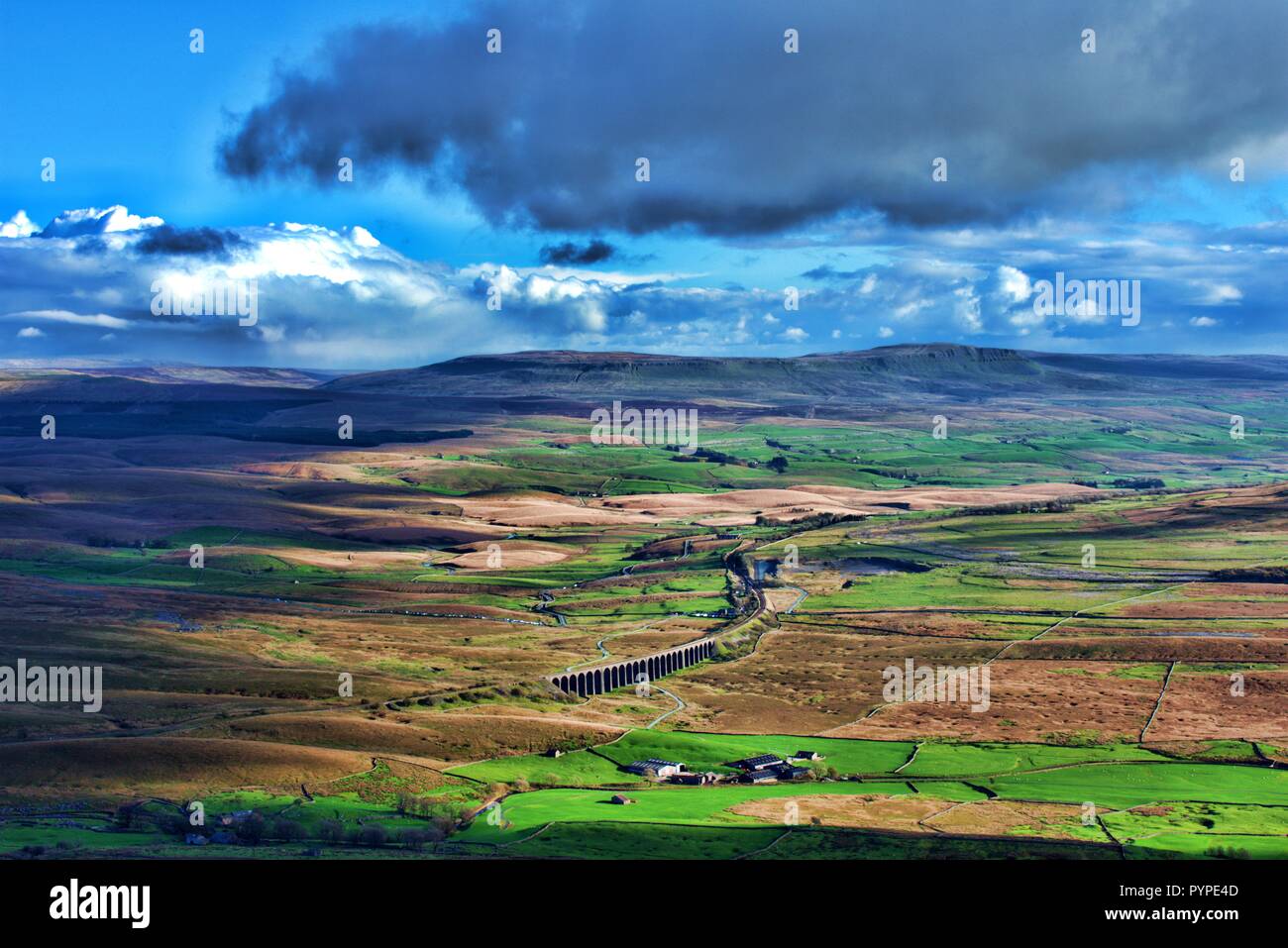 Una passeggiata fino a Whernside nel North Yorkshire Foto Stock