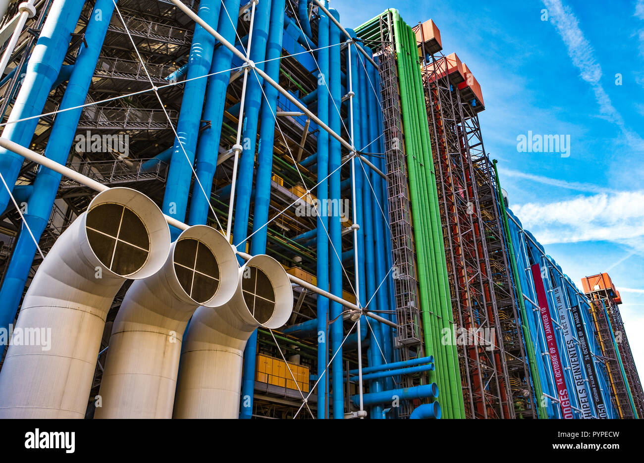 Francia, Parigi, il Centro Culturale Pompidou Foto Stock