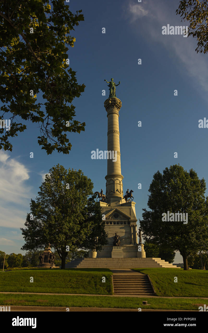 Soldati e marinai monumento, Des Moines, Iowa, USA Foto Stock