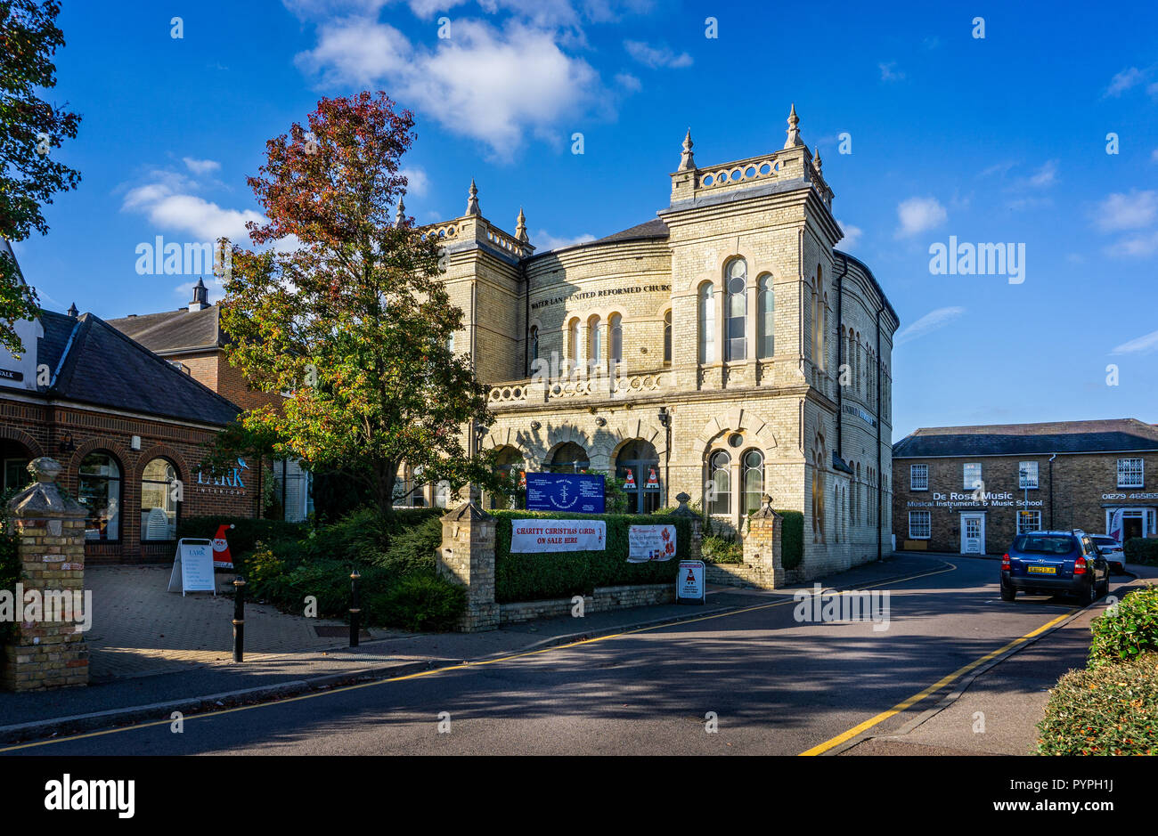Acqua Lane Regno riforma chiesa in Bishop's Stortford, Hertfordshire, Regno Unito il 25 ottobre 2018 Foto Stock
