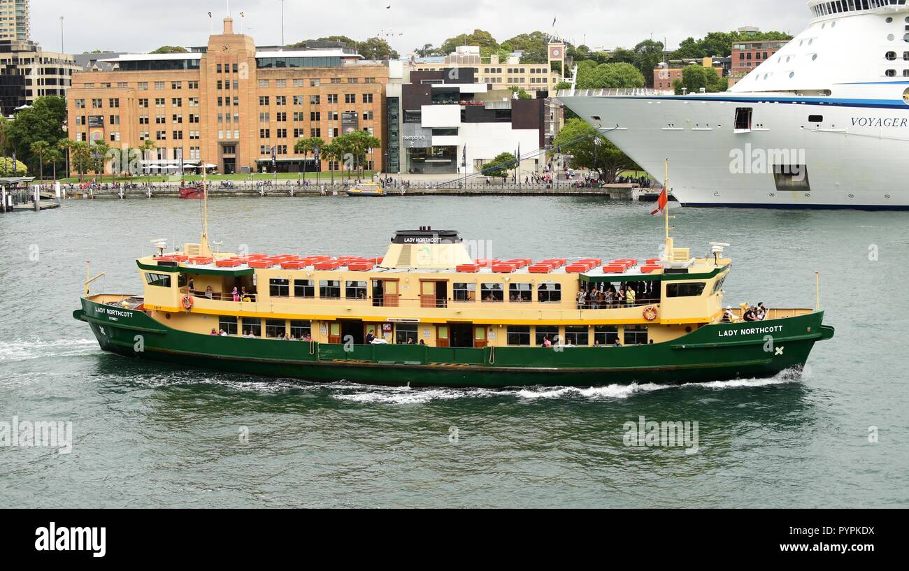 Ferry di Sydney Lady Northcott a Circular Quay Foto Stock