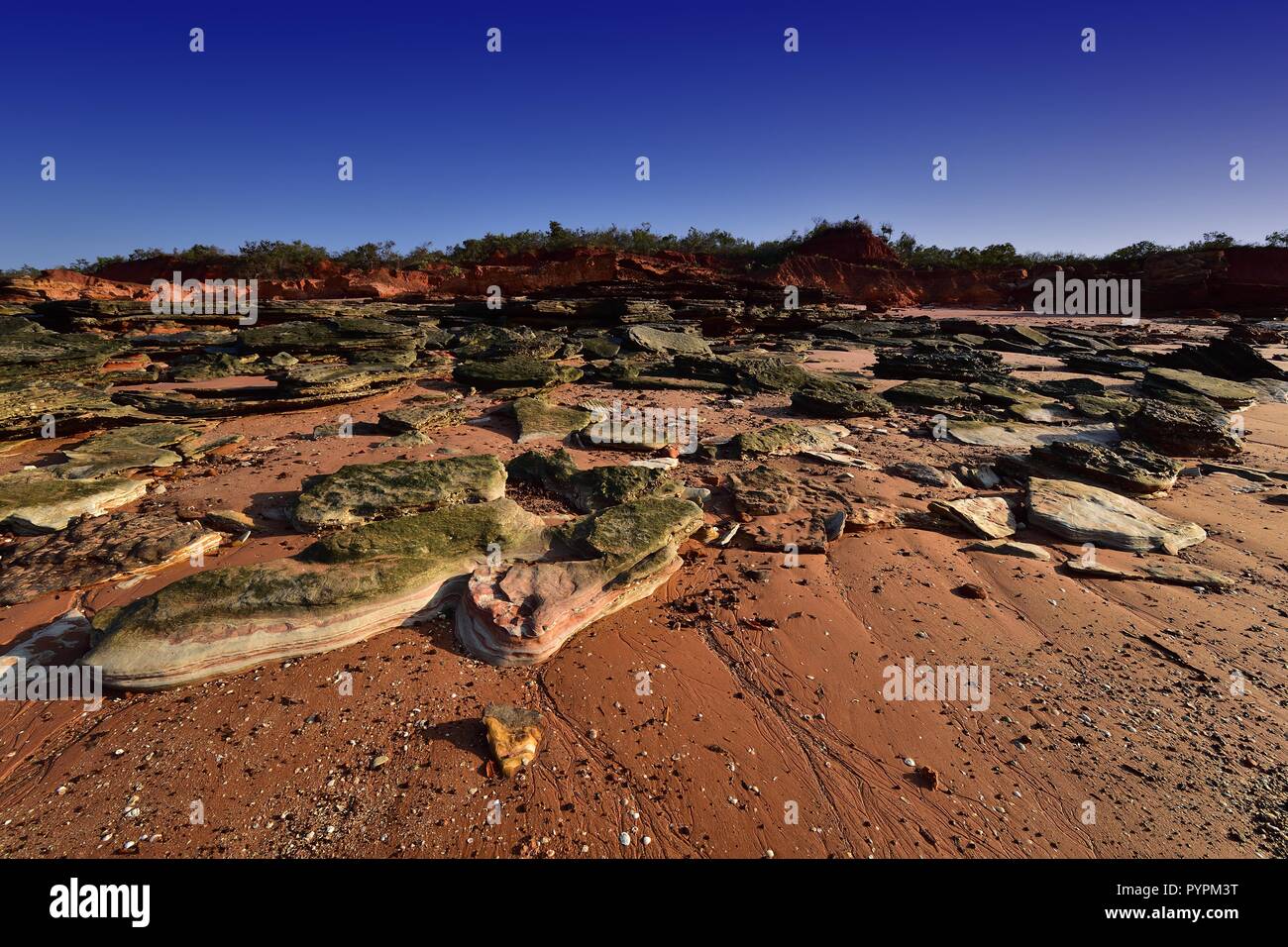 Costa frastagliata a Broome, Australia occidentale Foto Stock