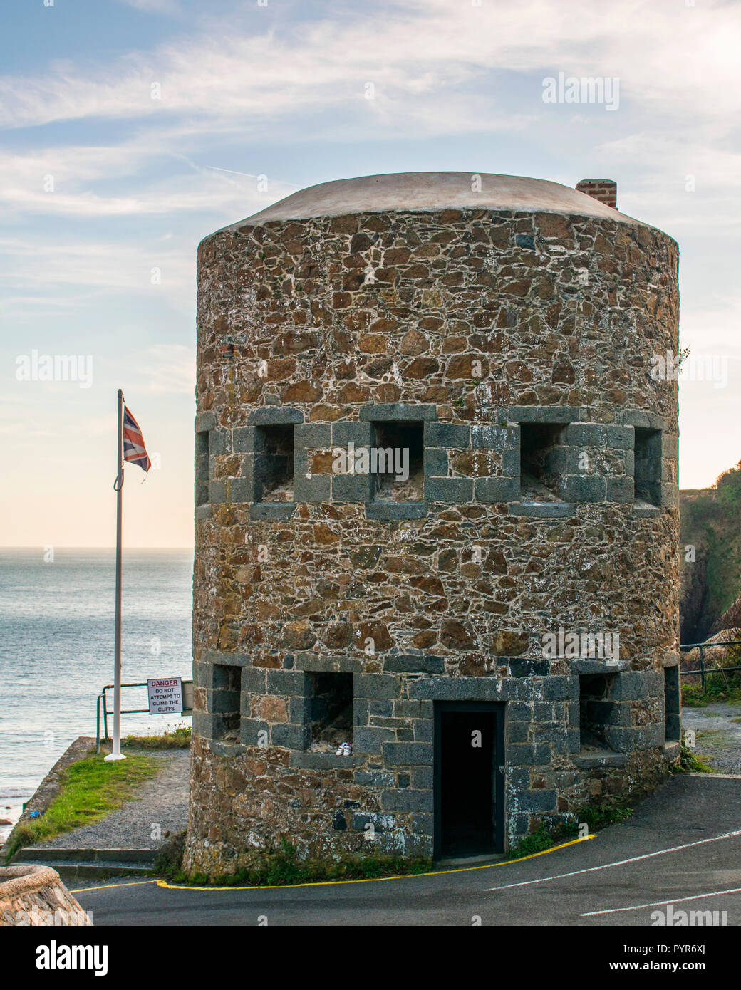 Martello Tower n. 13 Guernsey Foto Stock