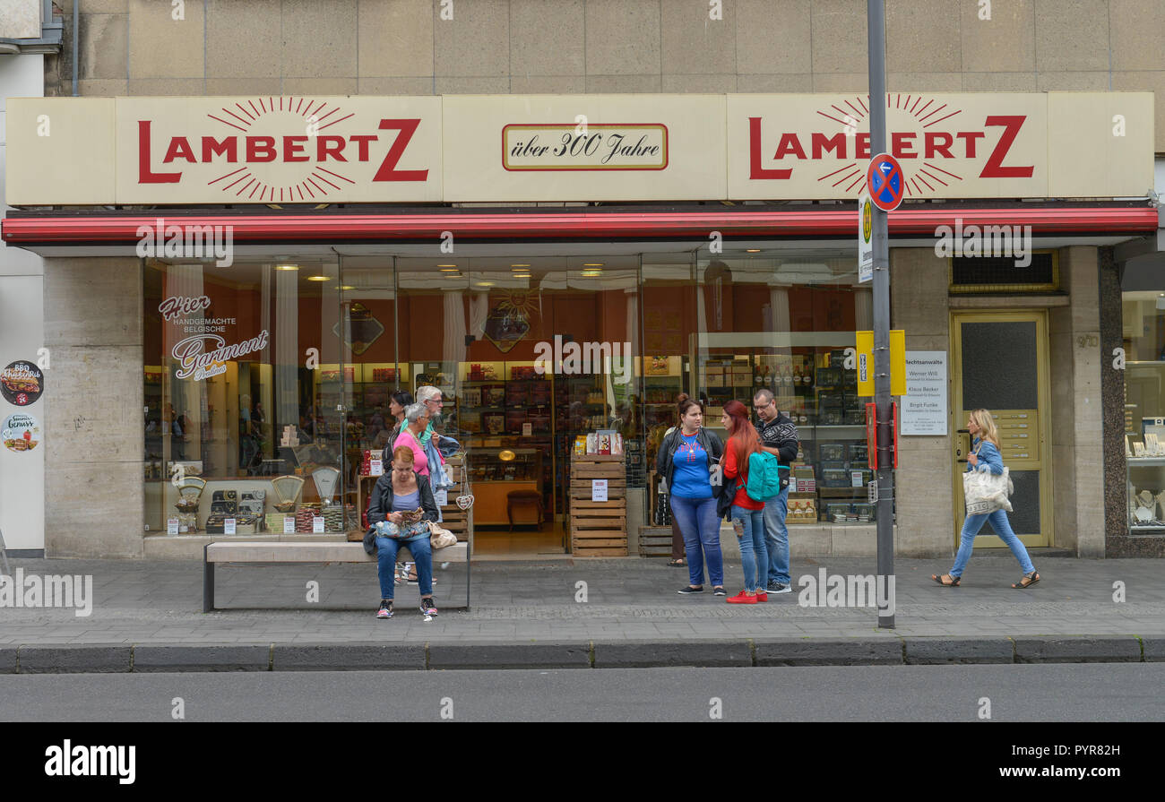 Baker's Lambertz, Friedrich Wilhelm del luogo, Aachen, Renania settentrionale-Vestfalia, Germania, Baeckerei Lambertz, Friedrich-Wilhelm-Platz, la Renania settentrionale-Vestfalia Foto Stock