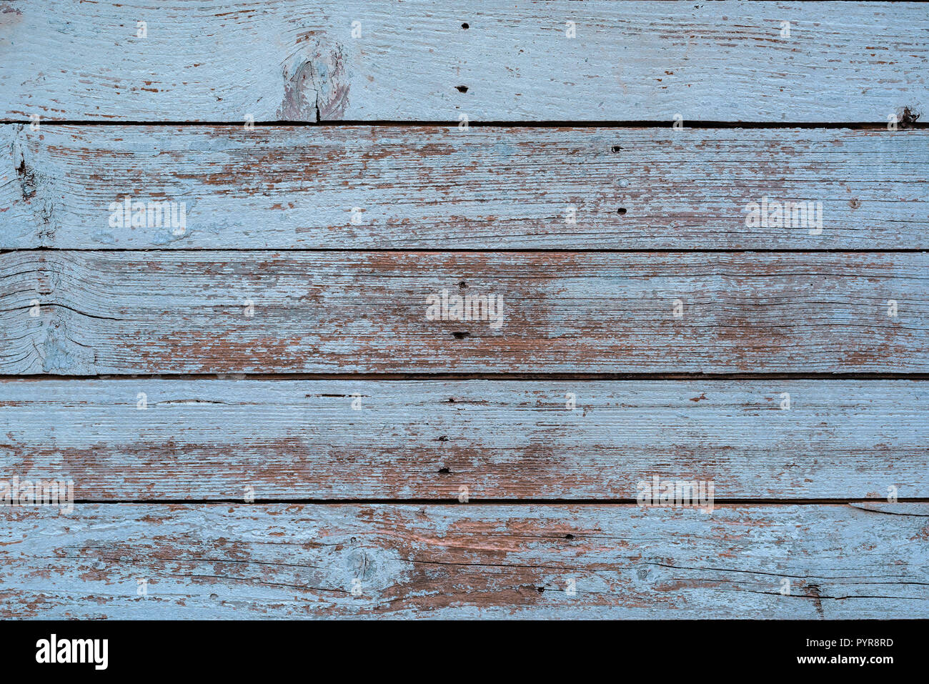 Weathered plank la superficie di parete pattern come sfondo Foto Stock