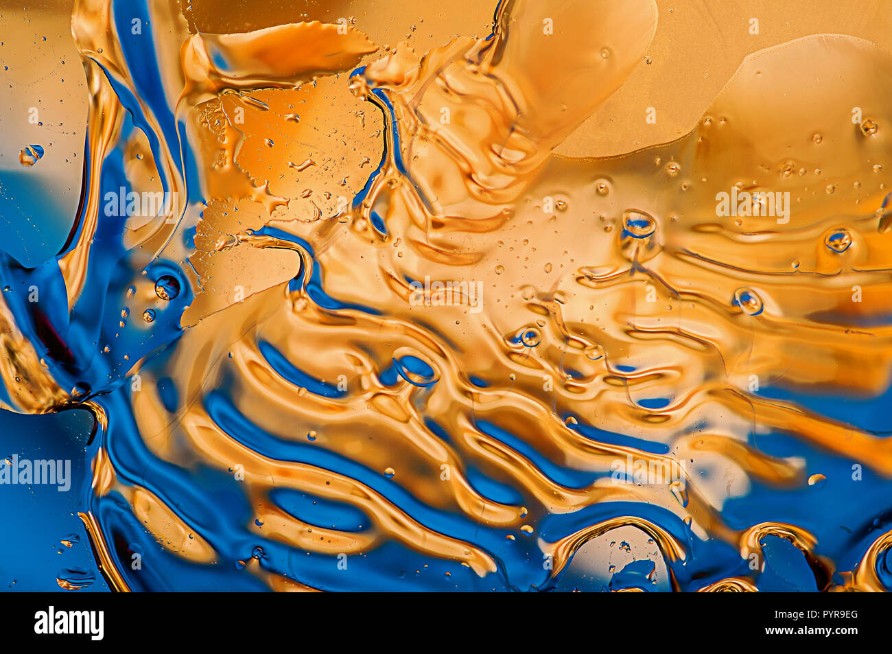 Abstract giallo-blu di sfondo Foto Stock