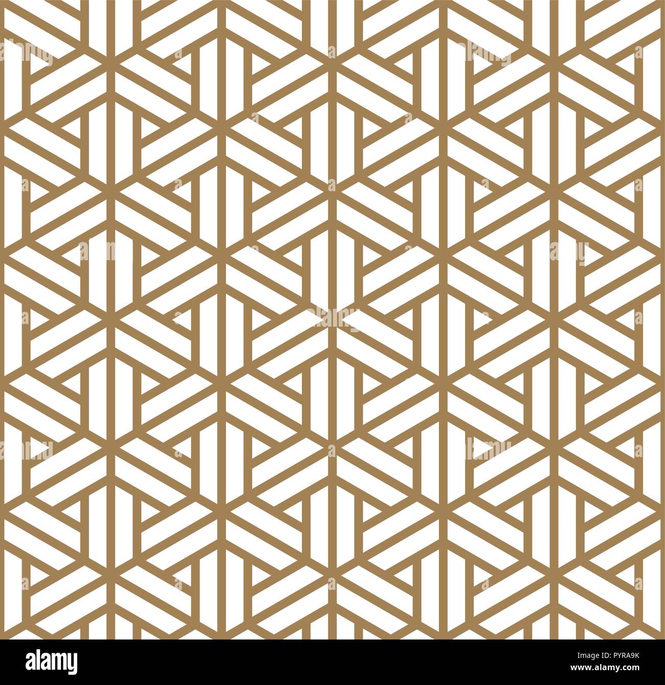 Bellissima Seamless pattern shoji giapponese kumiko, grande design per qualsiasi finalità. Modello giapponese vettore di fondo. Tradizionale Giapponese, parete shoji. Illustrazione Vettoriale