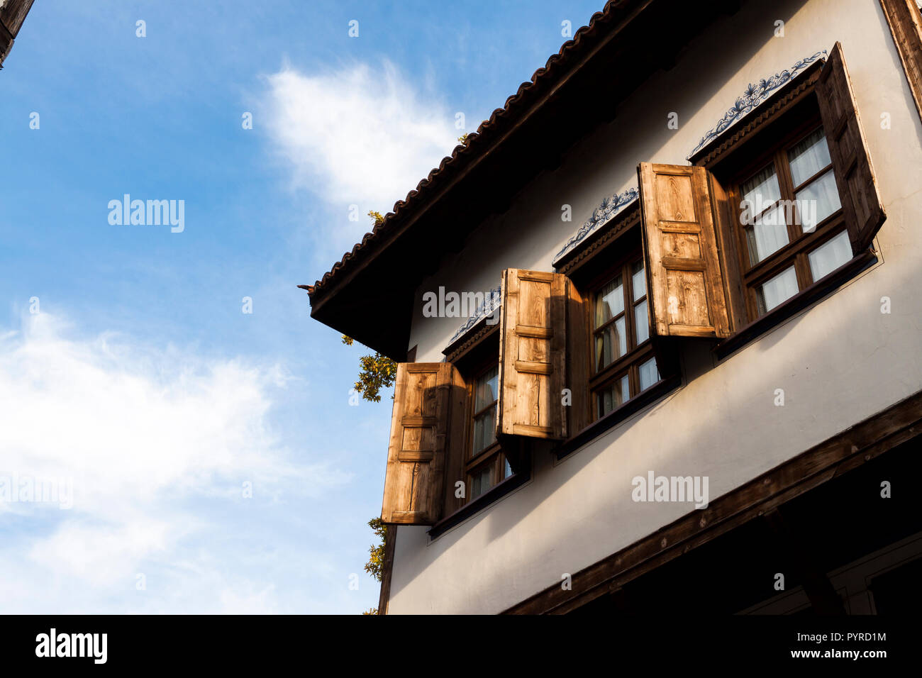 La città vecchia in un caldo giorno d'estate. Plovdiv, Bulgaria Foto Stock