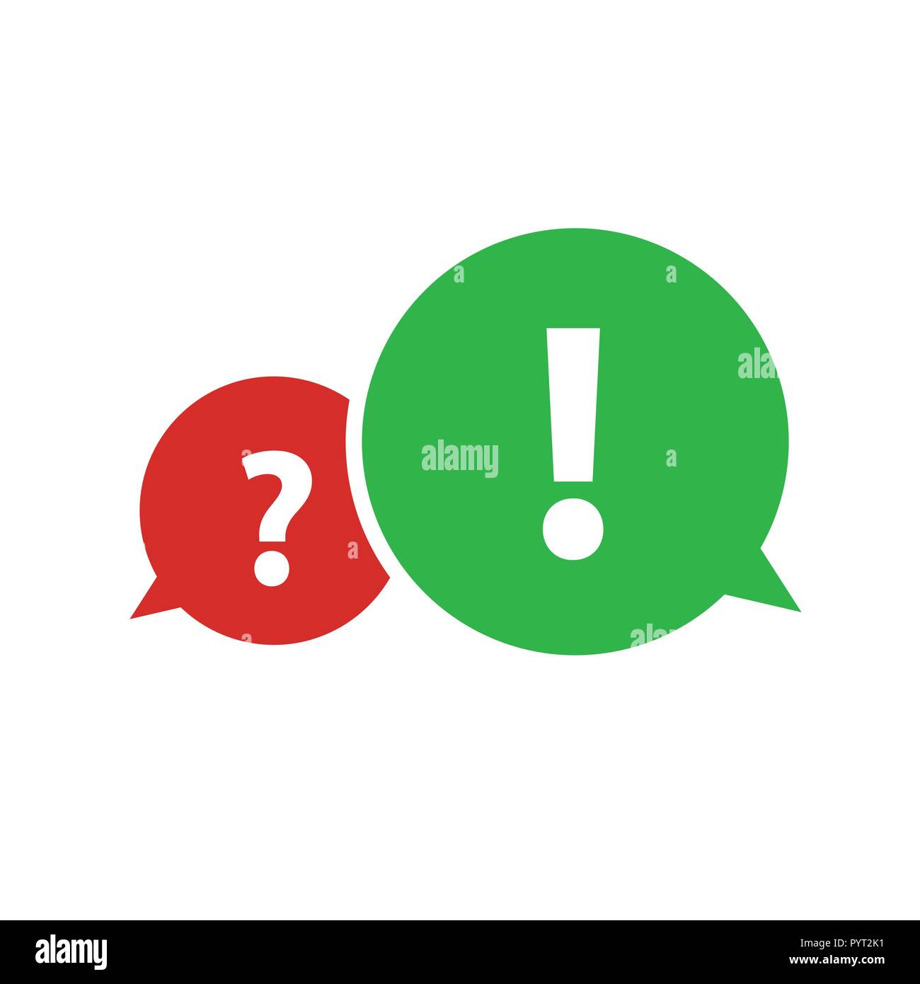 Concetto di comunicazione domanda e risposta faq illustrazione vettoriale EPS10 Illustrazione Vettoriale