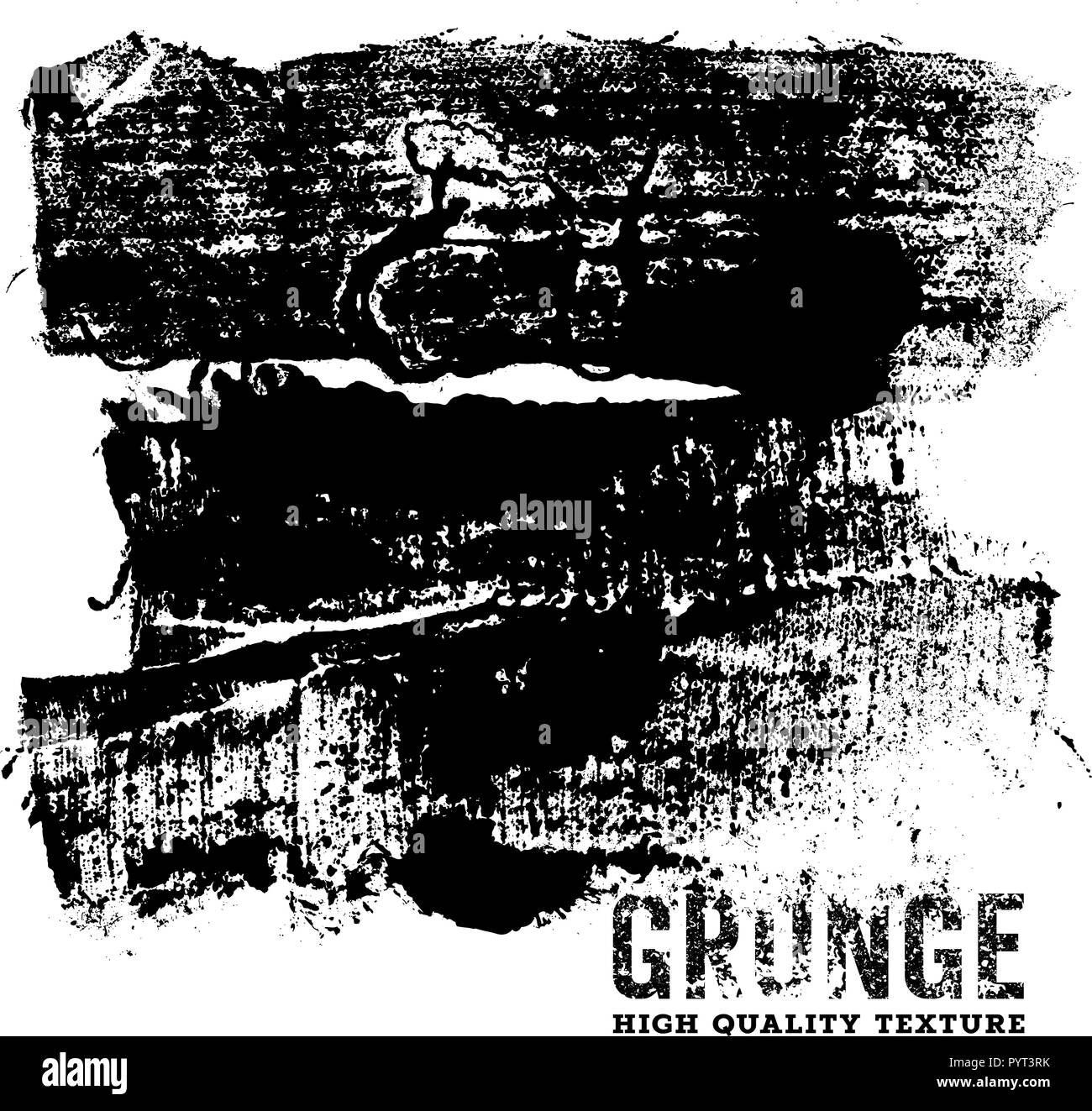 Grunge background / Grunge effetto sporco / Emergenza / Tessitura Tessitura artigianale di alta qualità / Abstract template vettoriale / Bianco e Nero Illustrazione Vettoriale