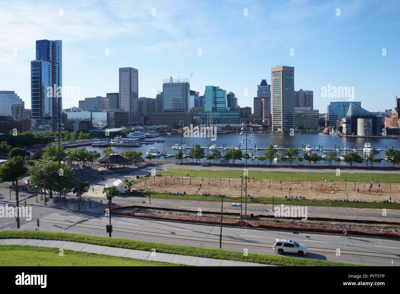 La Skyline di Baltimore Foto Stock