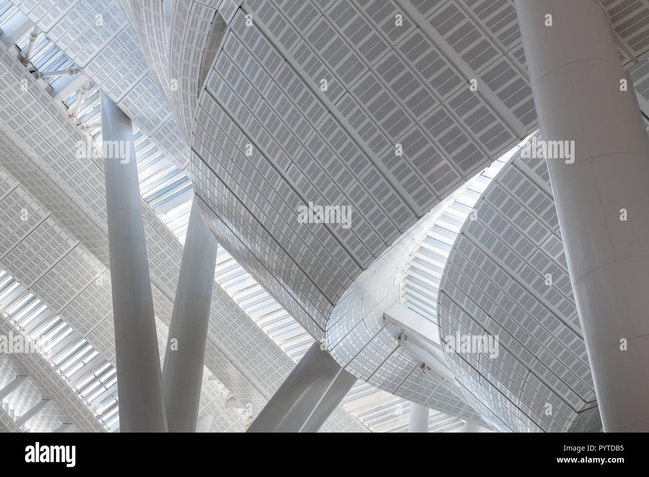 Cina interna ad alta velocità ferroviaria edificio West Kowloon, Hong Kong Foto Stock