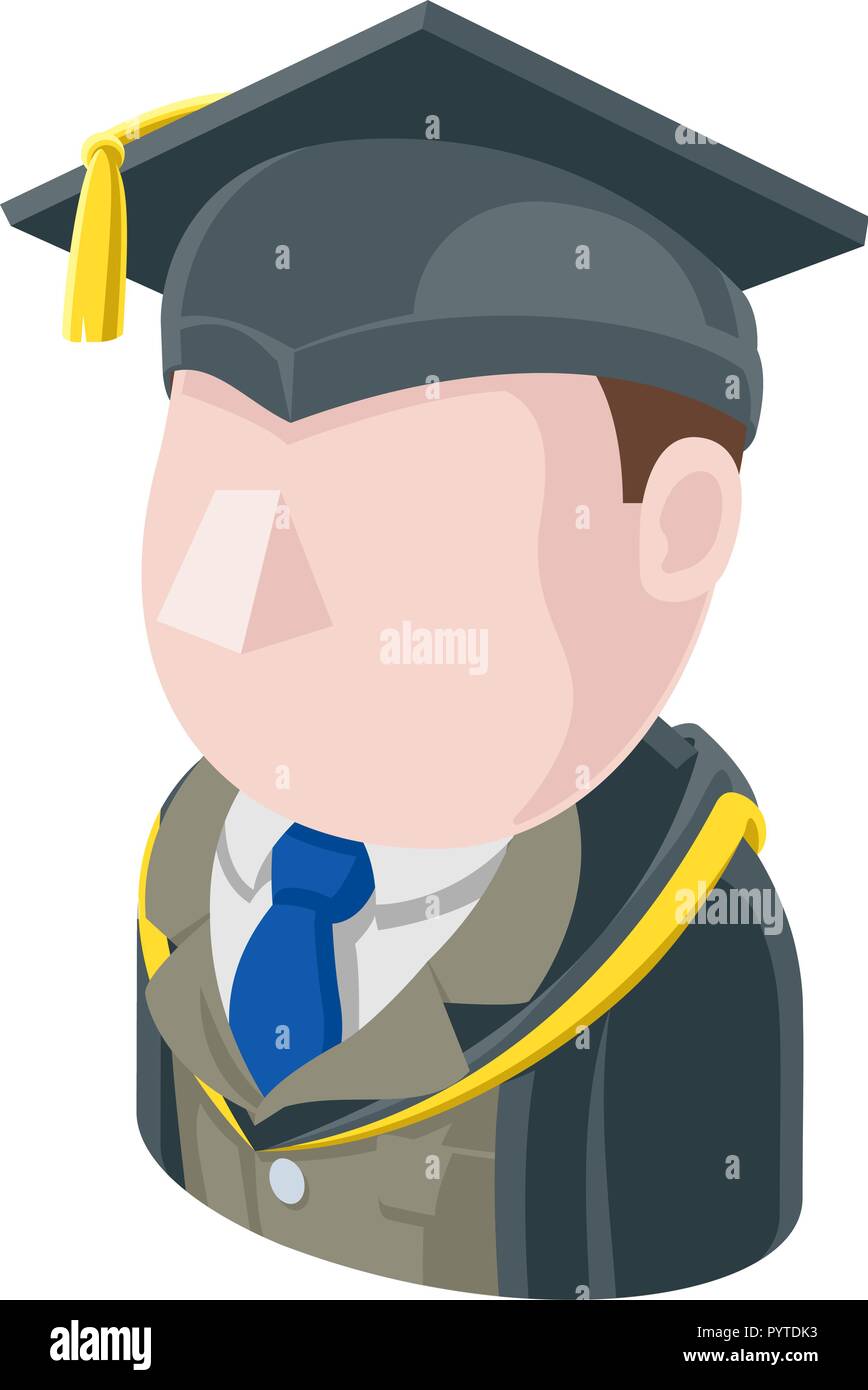 Professore insegnante uomo Avatar icona Persone Illustrazione Vettoriale