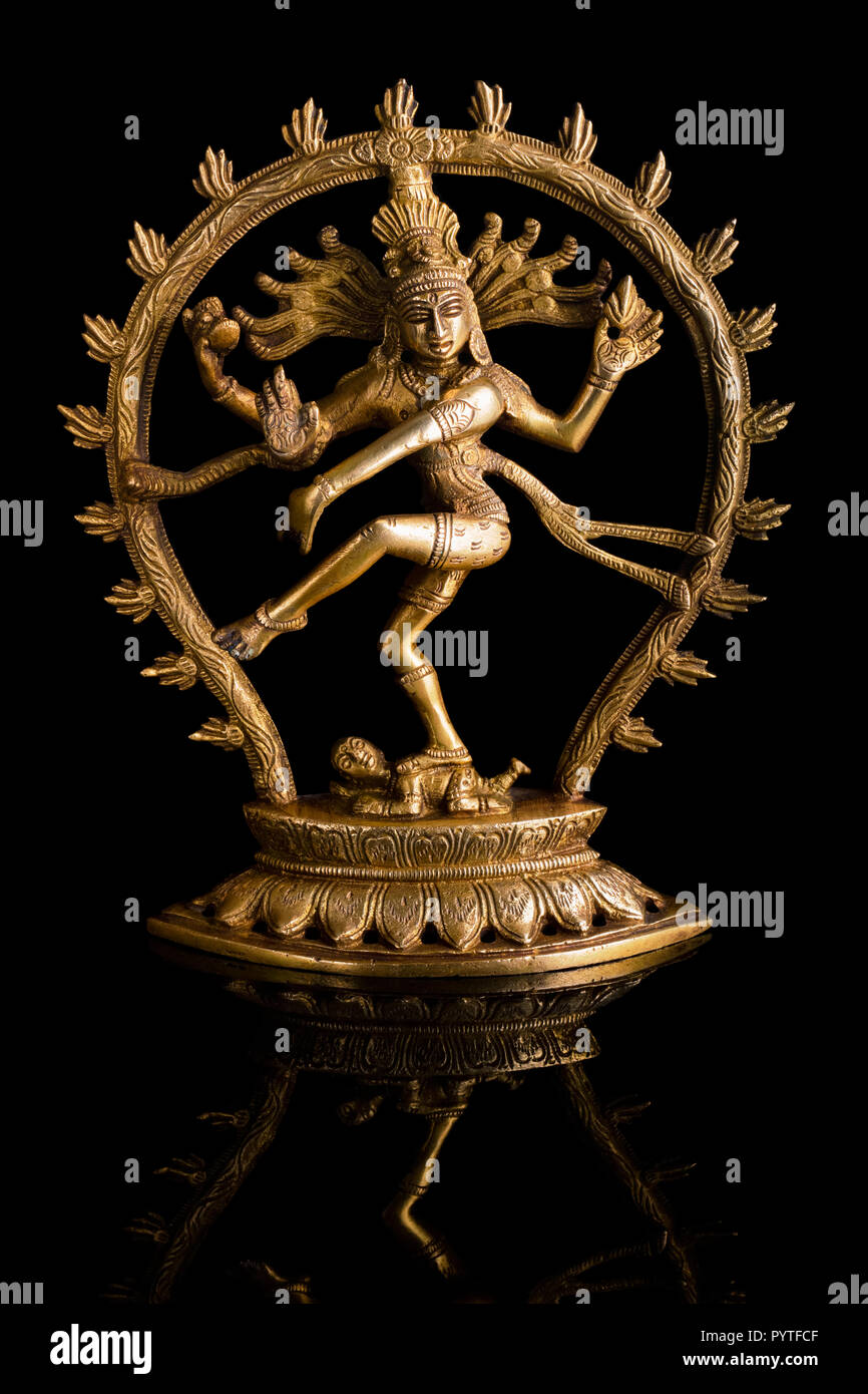 Statua di Shiva Nataraja - Signore della danza Foto Stock