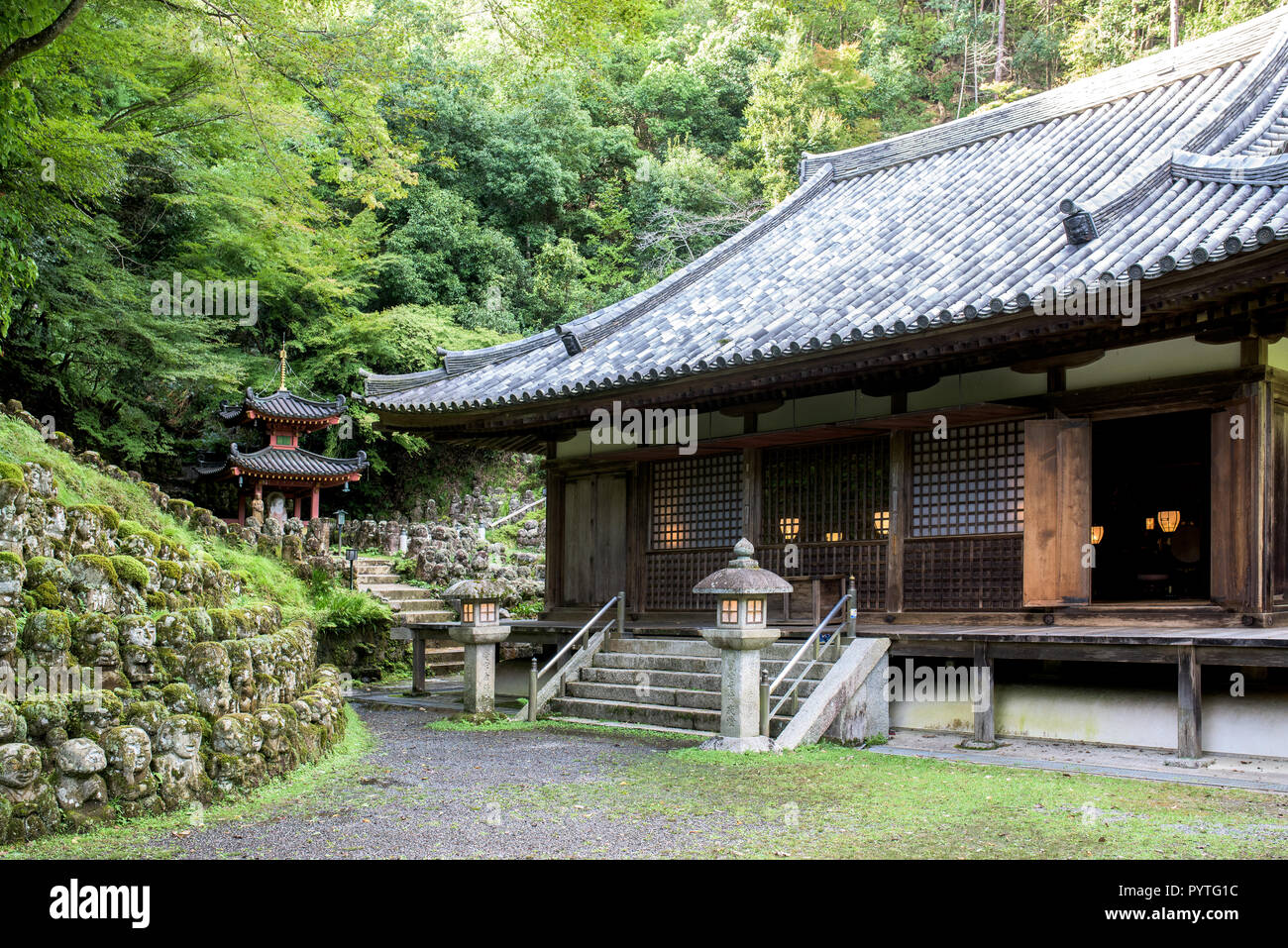 Otagi Nenbutsu-ji il tempio di Kyoto, Giappone Foto Stock