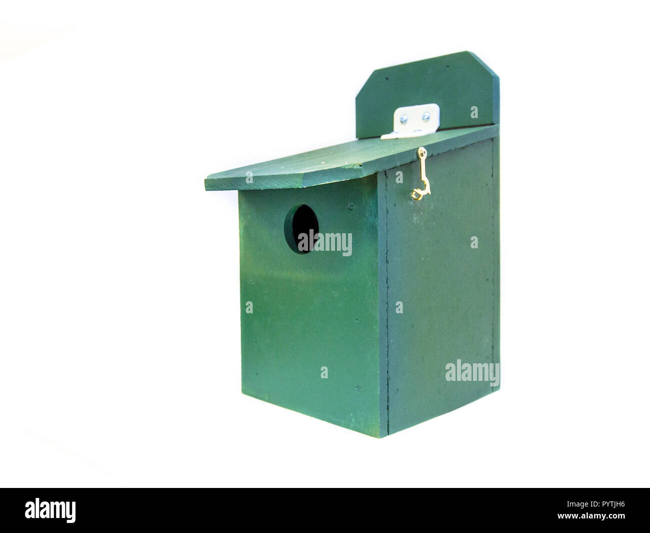 Verde professionale birdhouse per stimolare il giardino urbano wildlife Foto Stock