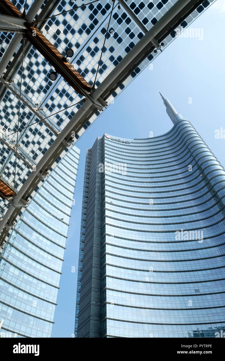 L'Italia, Lombardia, Milano, Porto Nuova. La torre di UniCredit. Foto Stock