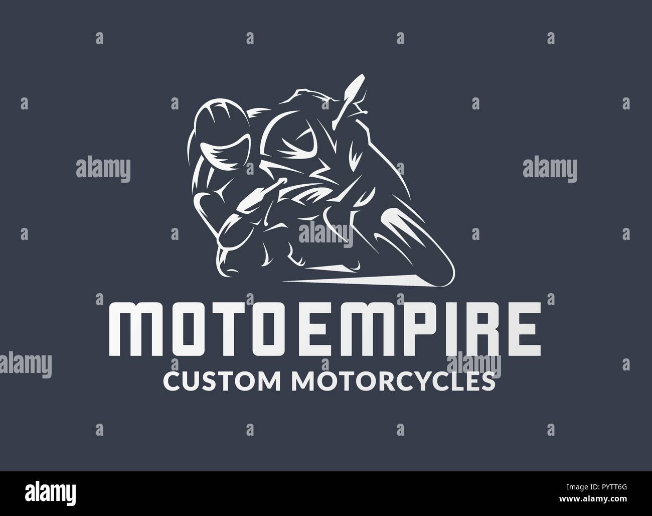 Illustrazione vettoriale di moto con ali su sfondo bianco Immagine e  Vettoriale - Alamy