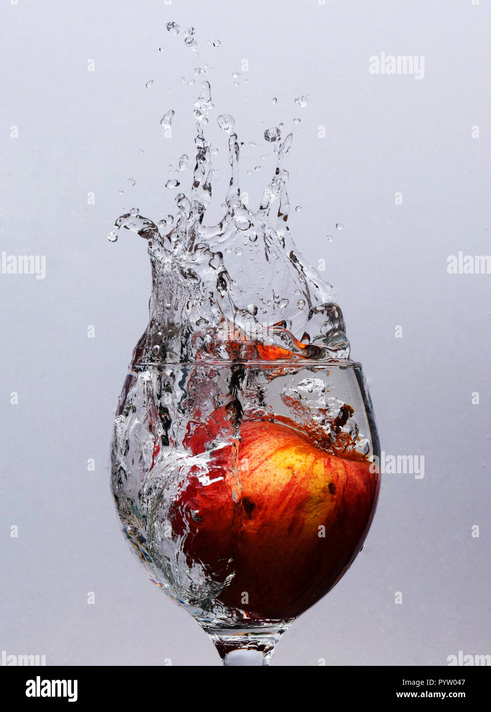 Apple Splash Foto Stock