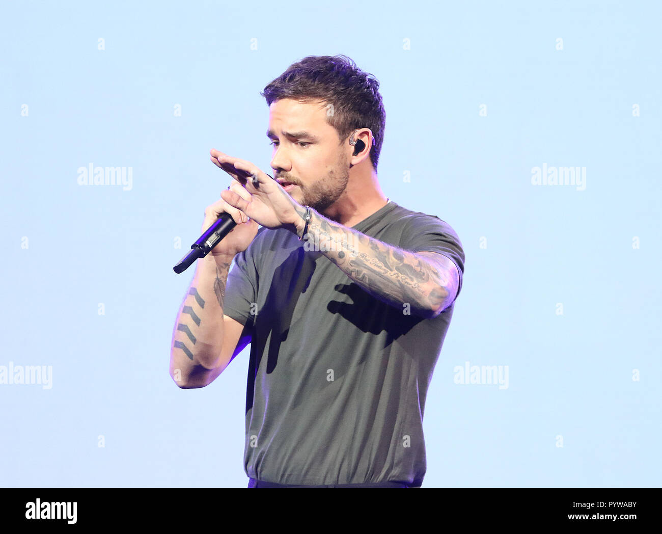 Londra, Regno Unito. 30 ott 2018. Liam Payne, Westfield London 10 anno feste di compleanno, Westfield Square, Westfield London, Shepherds Bush, Londra, UK, 30 ottobre 2018. Credito: ricca di oro/Alamy Live News Foto Stock