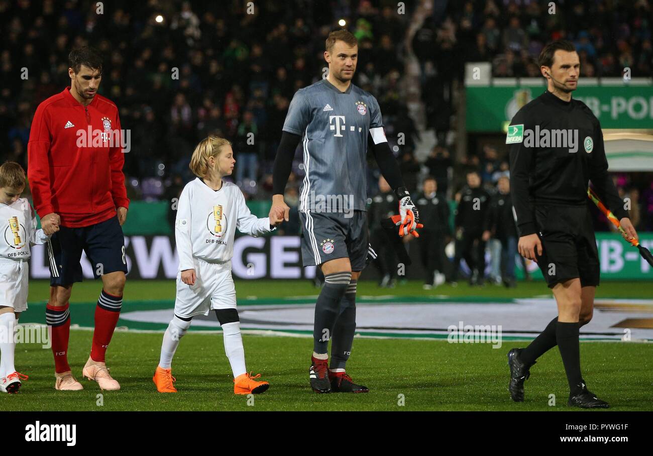 La Furth, Deutschland. 30 ott 2018. firo: 30.10.2018 calcio, 1.Bundesliga, stagione 2018/2019, DFB-Pokal, Coppa, SV Rodinghausen - FC Bayern Monaco, Monaco di Baviera Maniel Nuovo | Utilizzo di credito in tutto il mondo: dpa/Alamy Live News Foto Stock