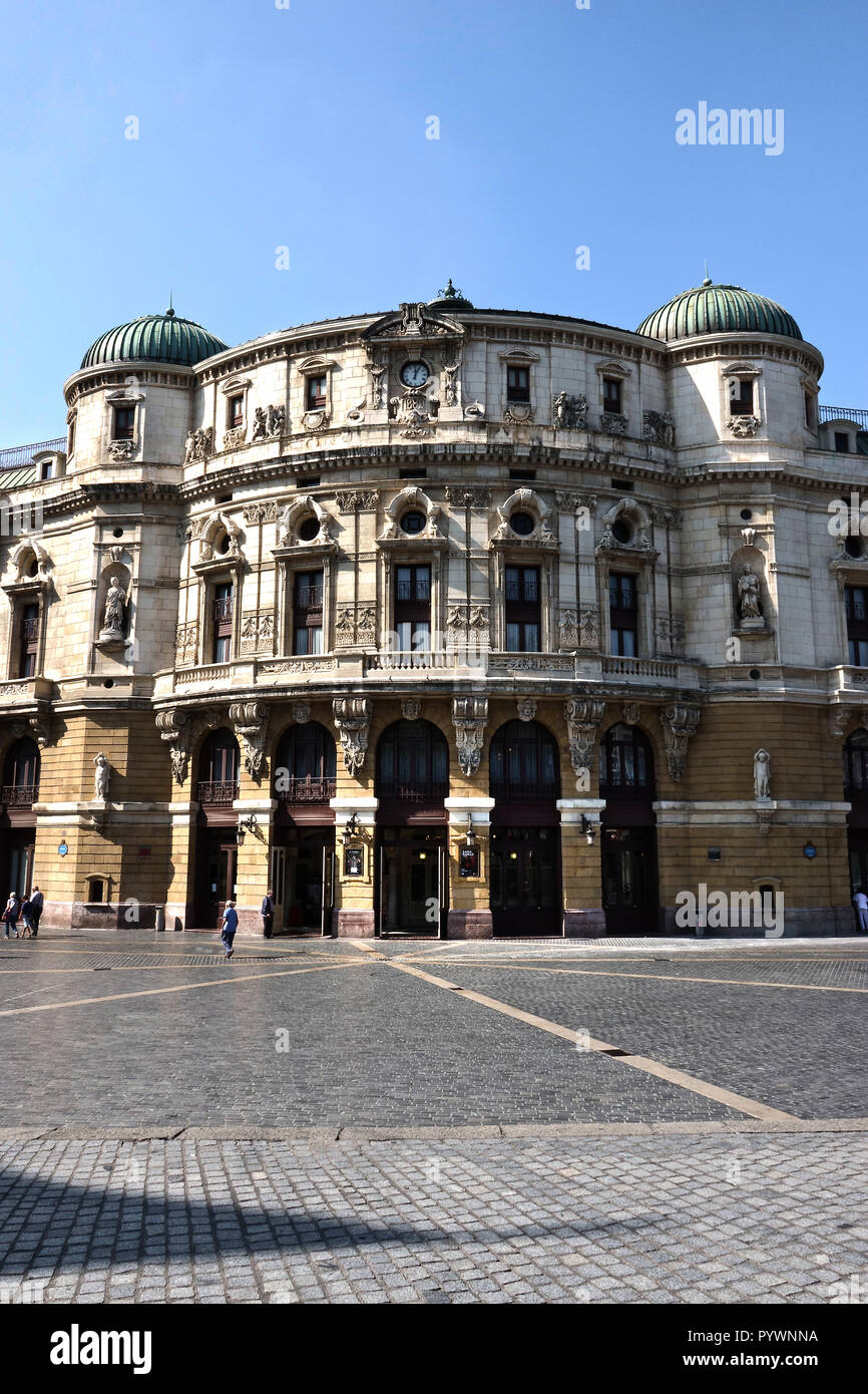 Città di Bilbao Paesi Baschi il teatro Arriaga - Bilbao's opera House nel centro storico Foto Stock