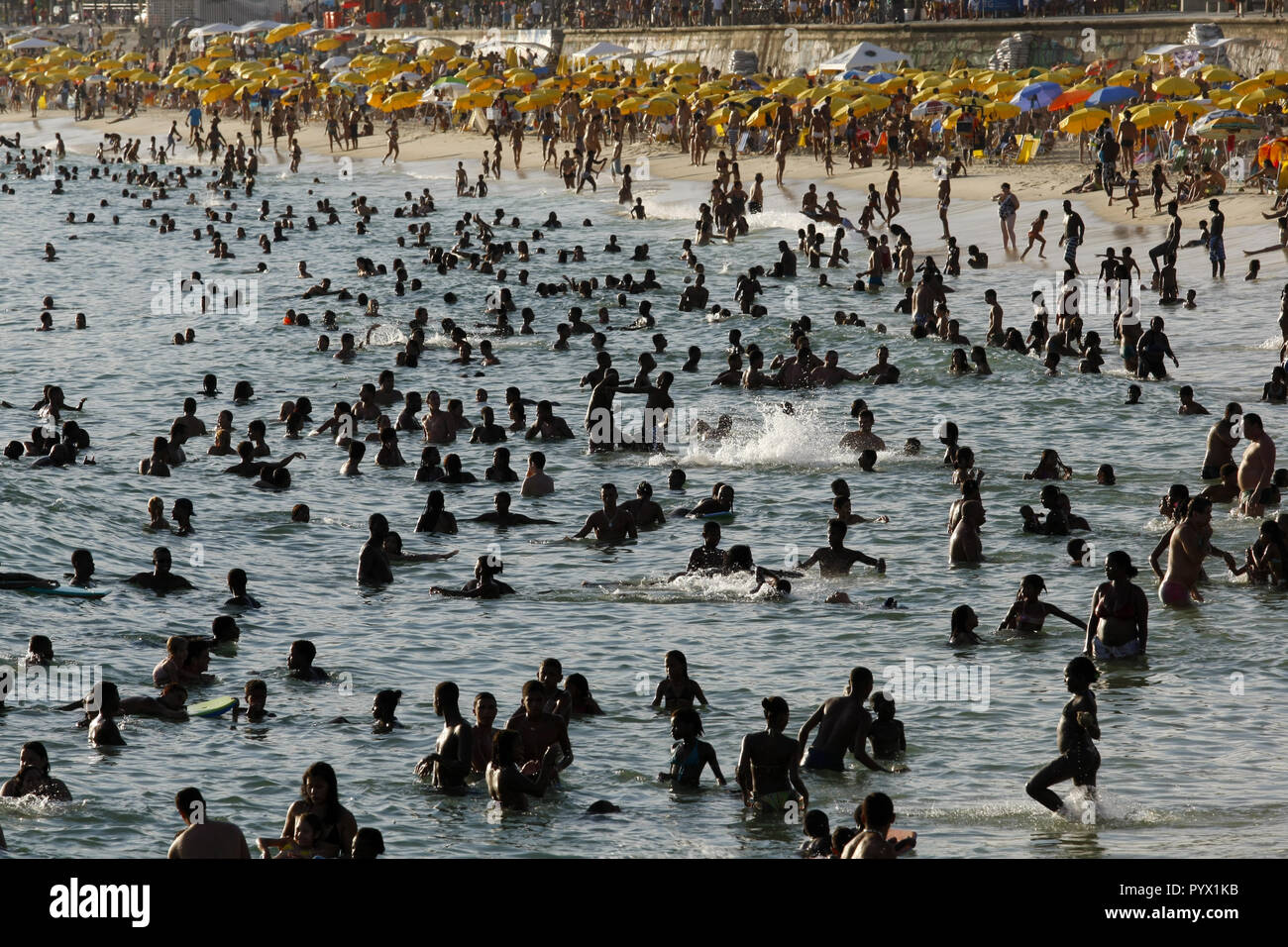 Estate a Rio de Janeiro Ipanema beach, Brasile Foto Stock