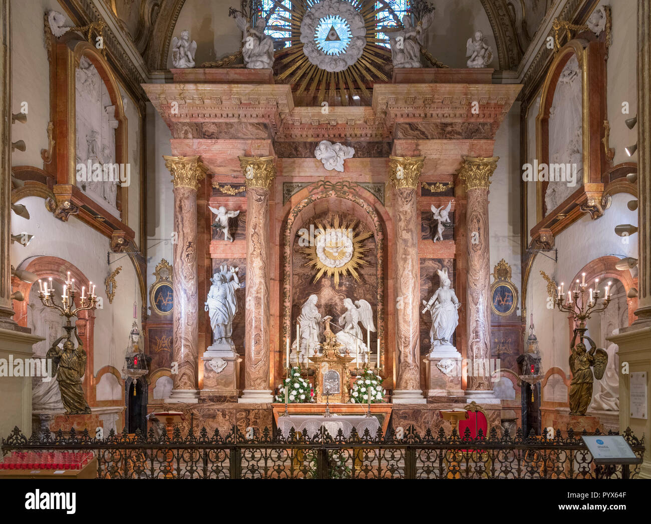 Capella de la Encarnacion (Cappella dell incarnazione), Cattedrale di Malaga, Malaga, Costa del Sol, Andalusia, Spagna Foto Stock