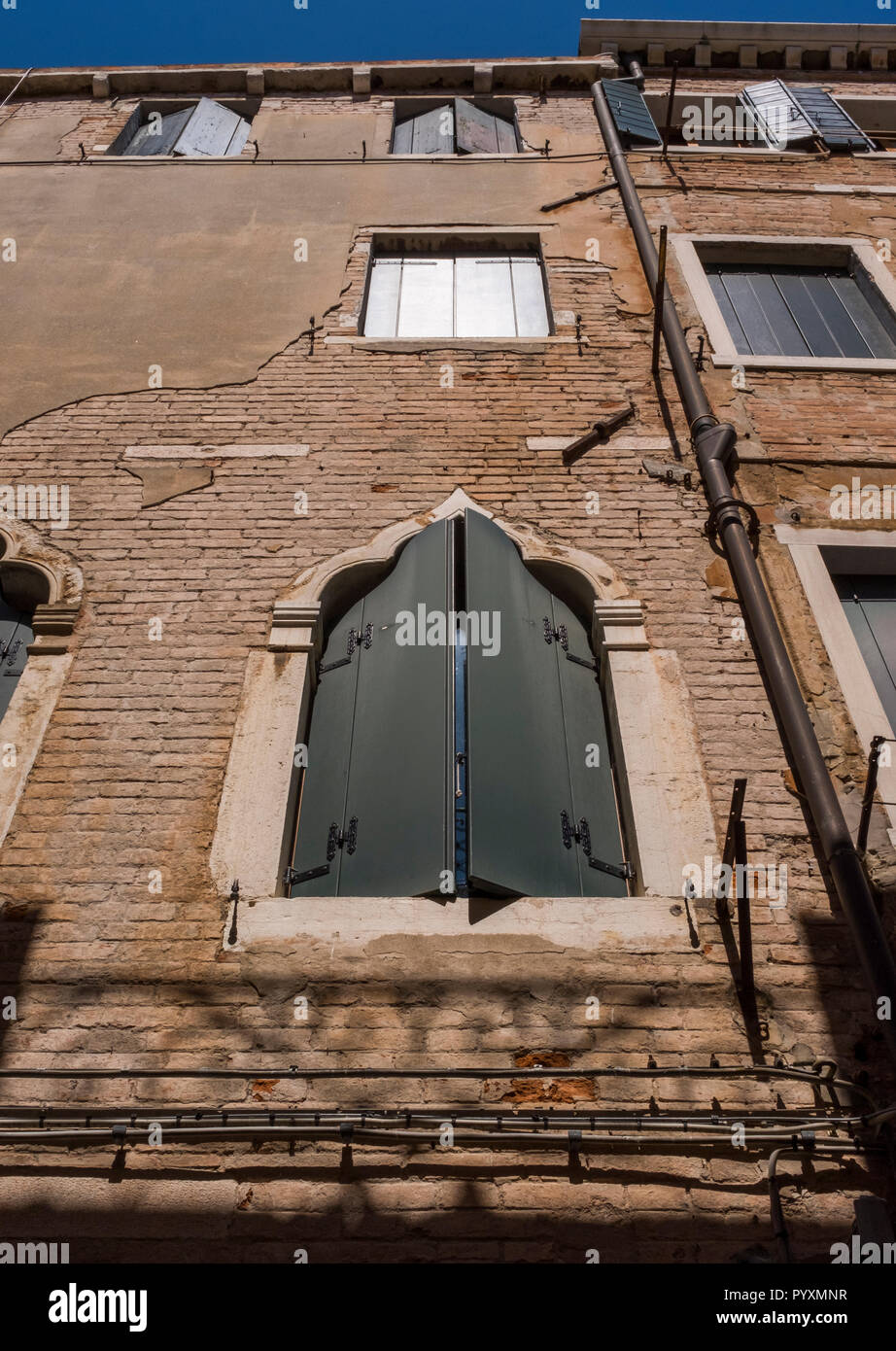 Dettagli architettonici di Venezia, Italia Foto Stock