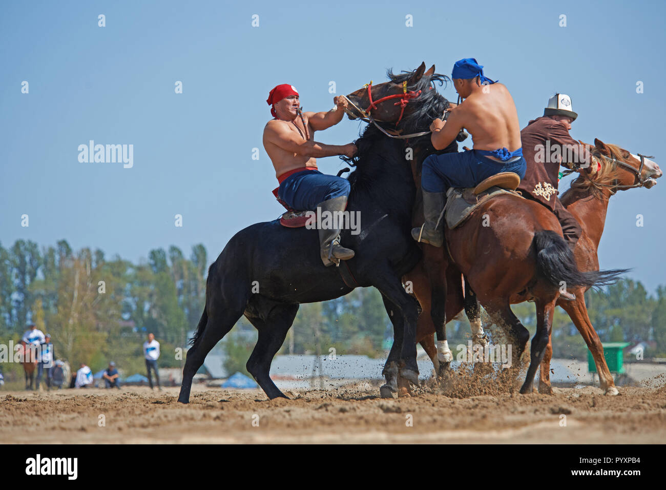 Mondo giochi nomade del Kirghizistan Foto Stock