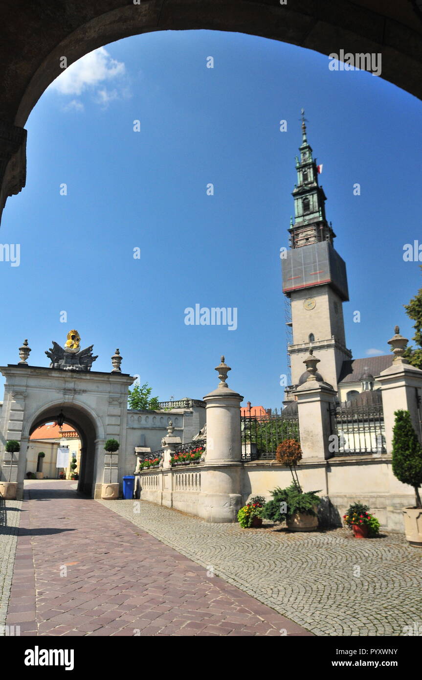 Czestochowa, Polonia, Giugno 2018. Jasna Gora santuario, Monastero di Czestochowa, molto importante e più popolare luogo pilgrimary in Polonia. Monastero Foto Stock