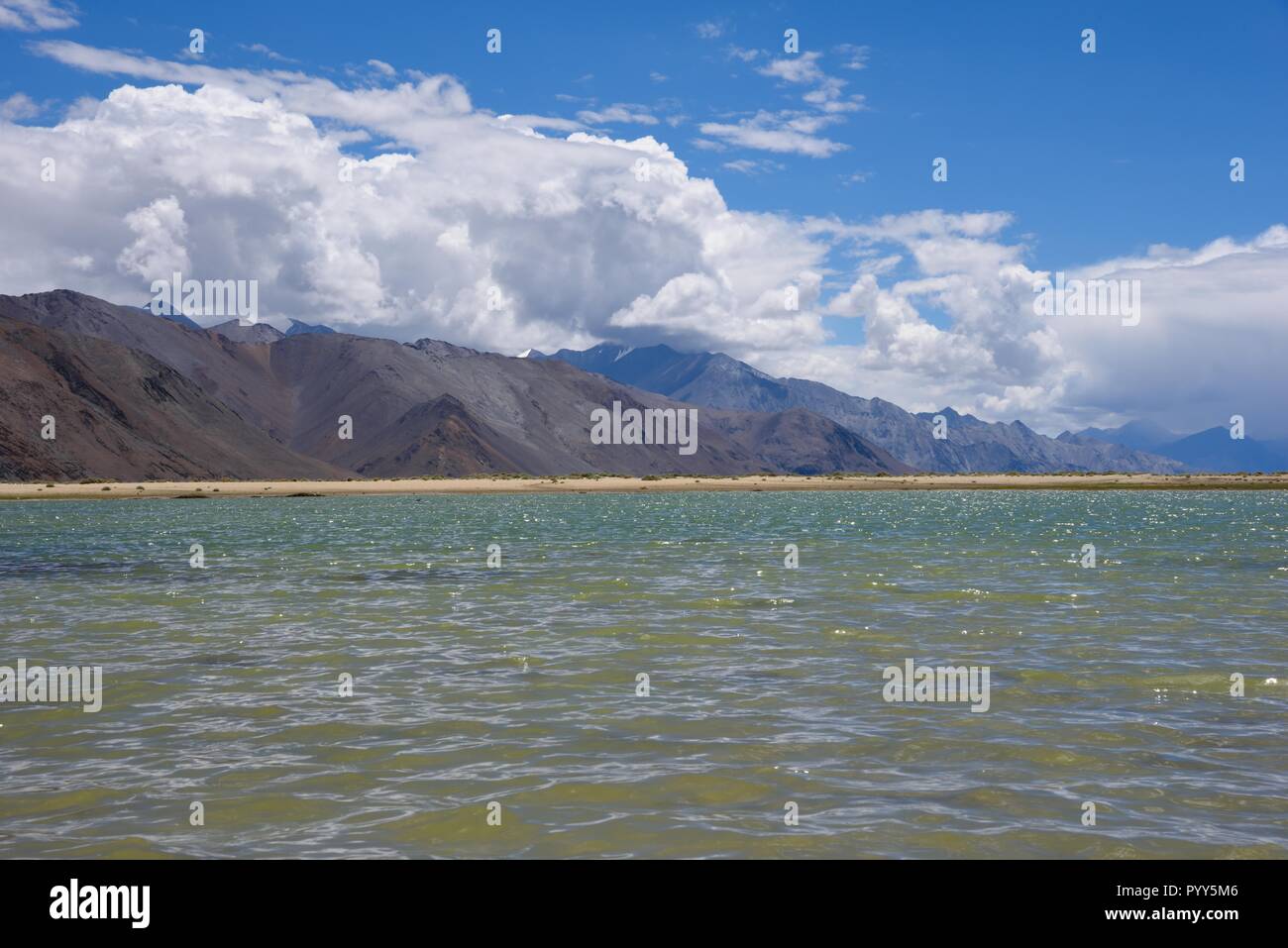 Magica Pangong Tso Foto Stock