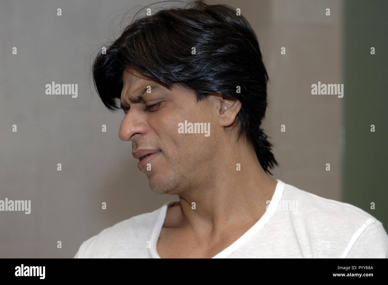 Indian Bollywood Hindi attore di cinema Shahrukh Khan, Mumbai, Maharashtra, India, Asia Foto Stock