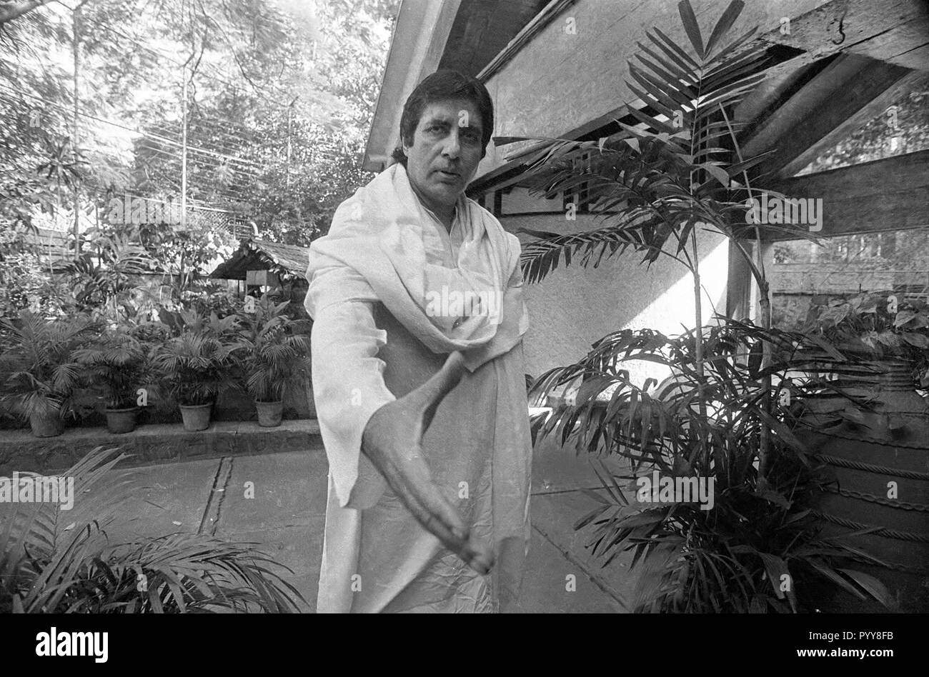 Indian Bollywood Hindi attore di cinema Amitabh Bachchan, India, Asia, 1900s Foto Stock