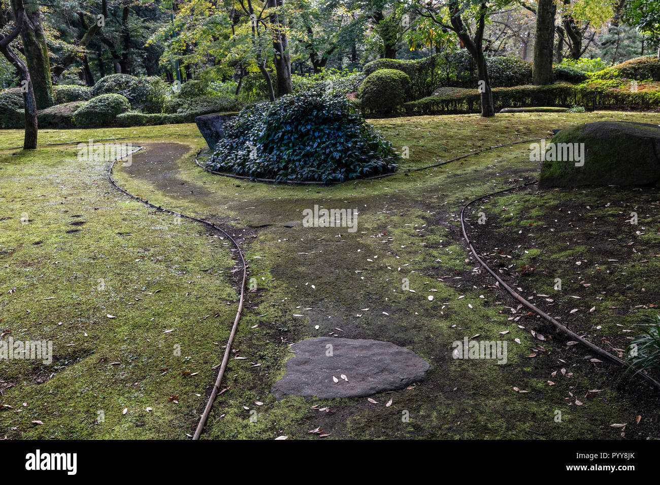 Il Korekiyo Takahashi House Garden era una volta si trova nel quartiere di Akasaka Tokyo e spostato al parco Koganei al Museo Architettonico all'Aperto Edo di Tokyo - un am Foto Stock