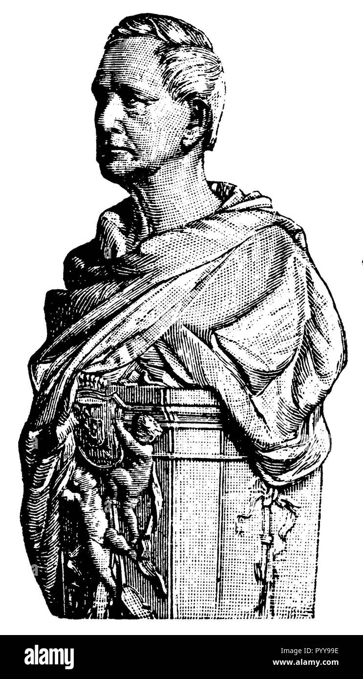 Moltke, Helmuth Karl Bernhard von (1800-1891), dal 1870 conte von Moltke da Reinhold Begas, nella Nationalgalerie zu Berlin (XIX secolo), Reinhold Begas 1898 Foto Stock