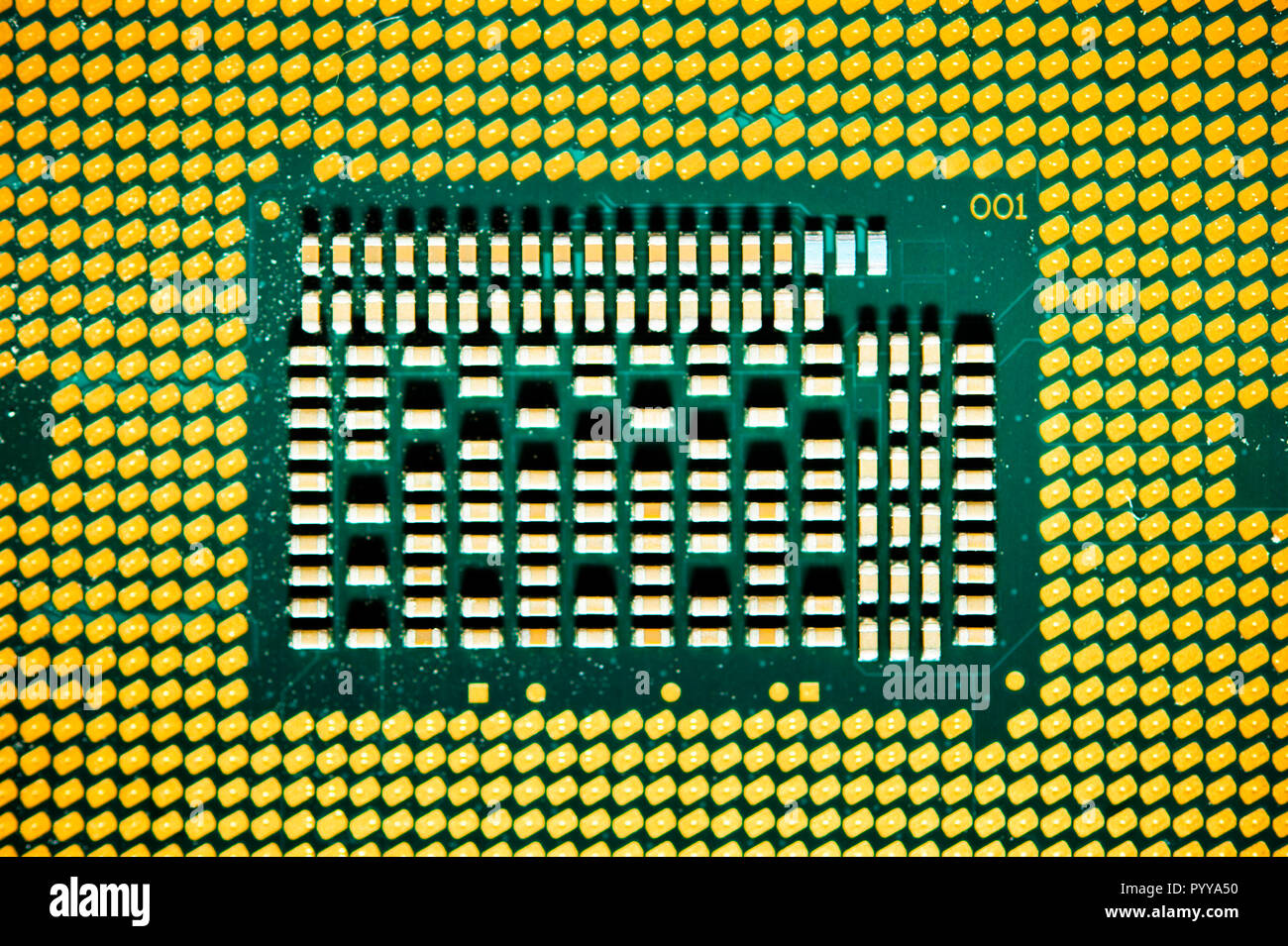 La CPU di un computer Foto Stock