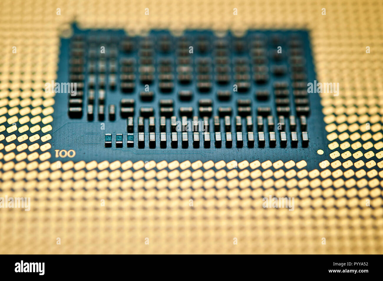 La CPU di un computer Foto Stock