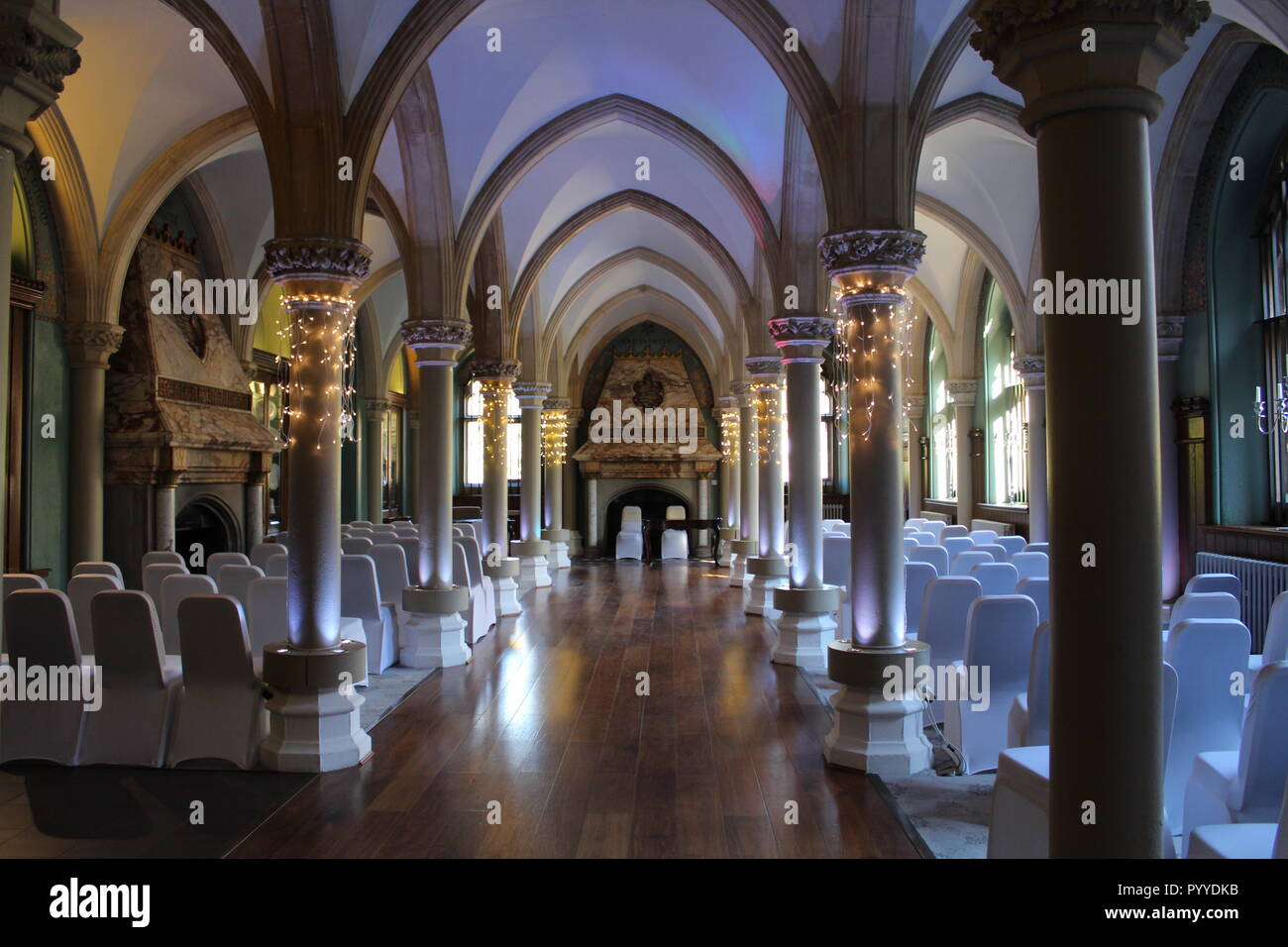 Per matrimoni stabiliti con sedie Foto Stock