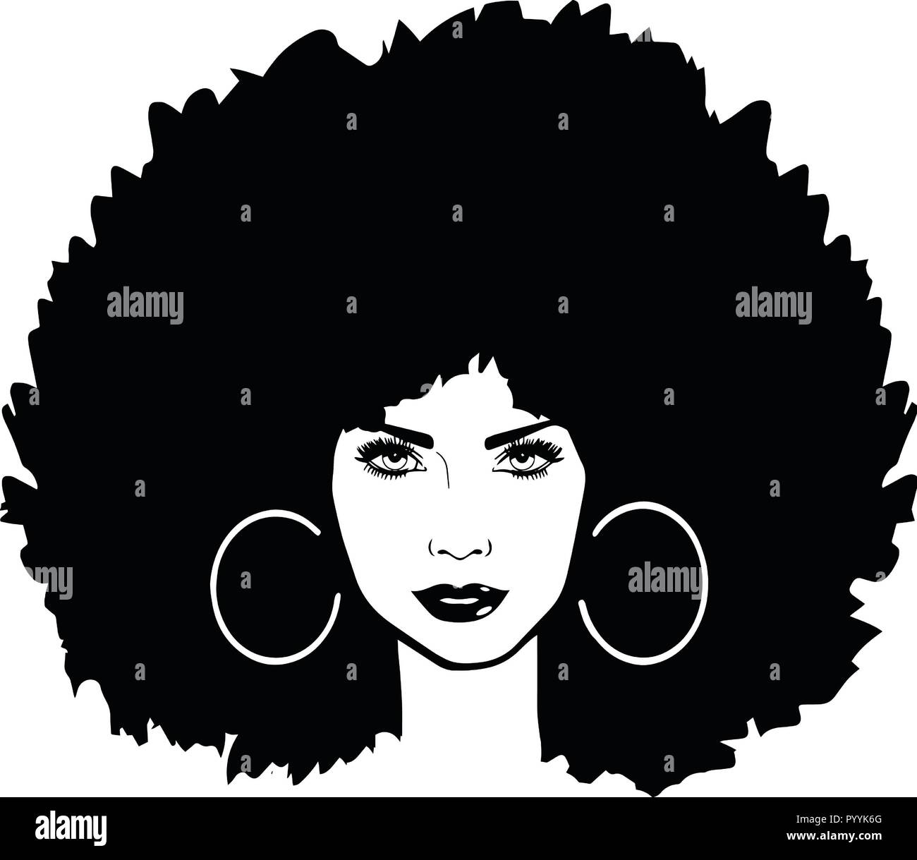 Questo sono African American bellissima regina, dive di donne di classe Illustrazione Vettoriale