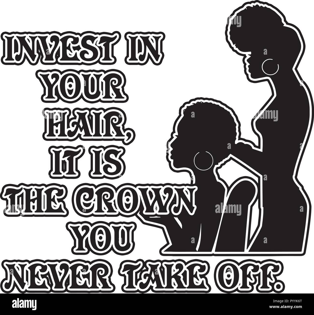 Questo sono African American bellissima regina, dive di donne di classe Illustrazione Vettoriale