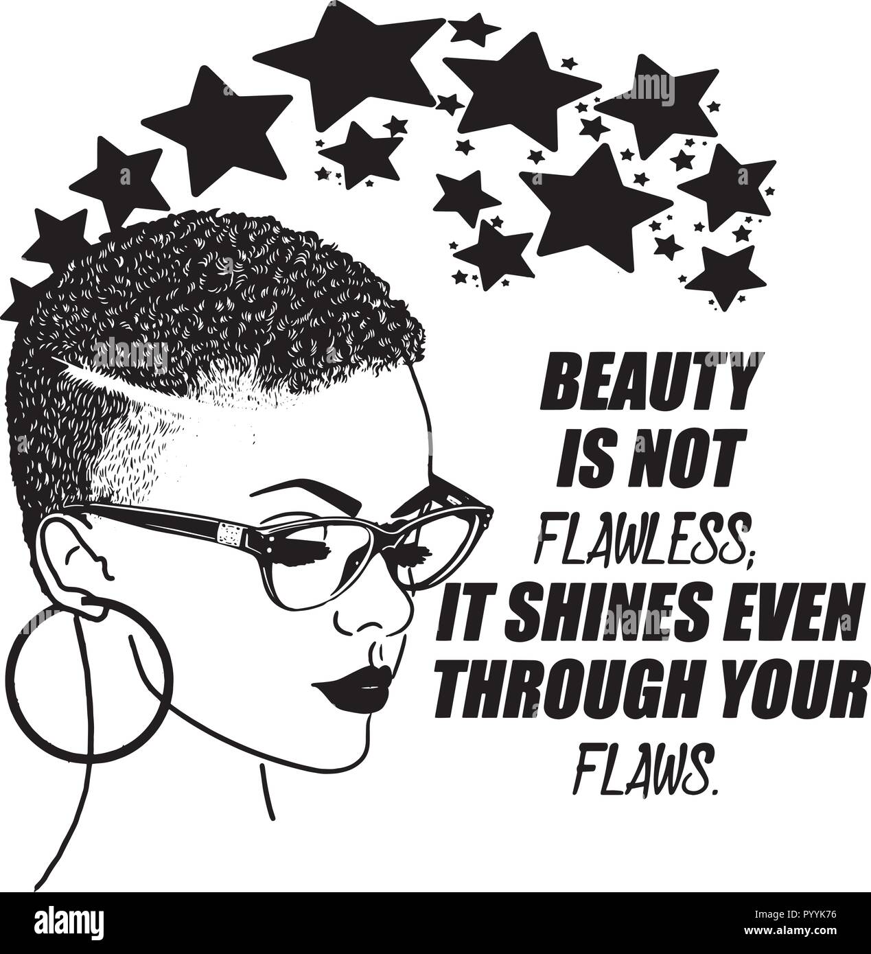 Questo sono African American bellissima regina, dive di donne di classe Illustrazione Vettoriale