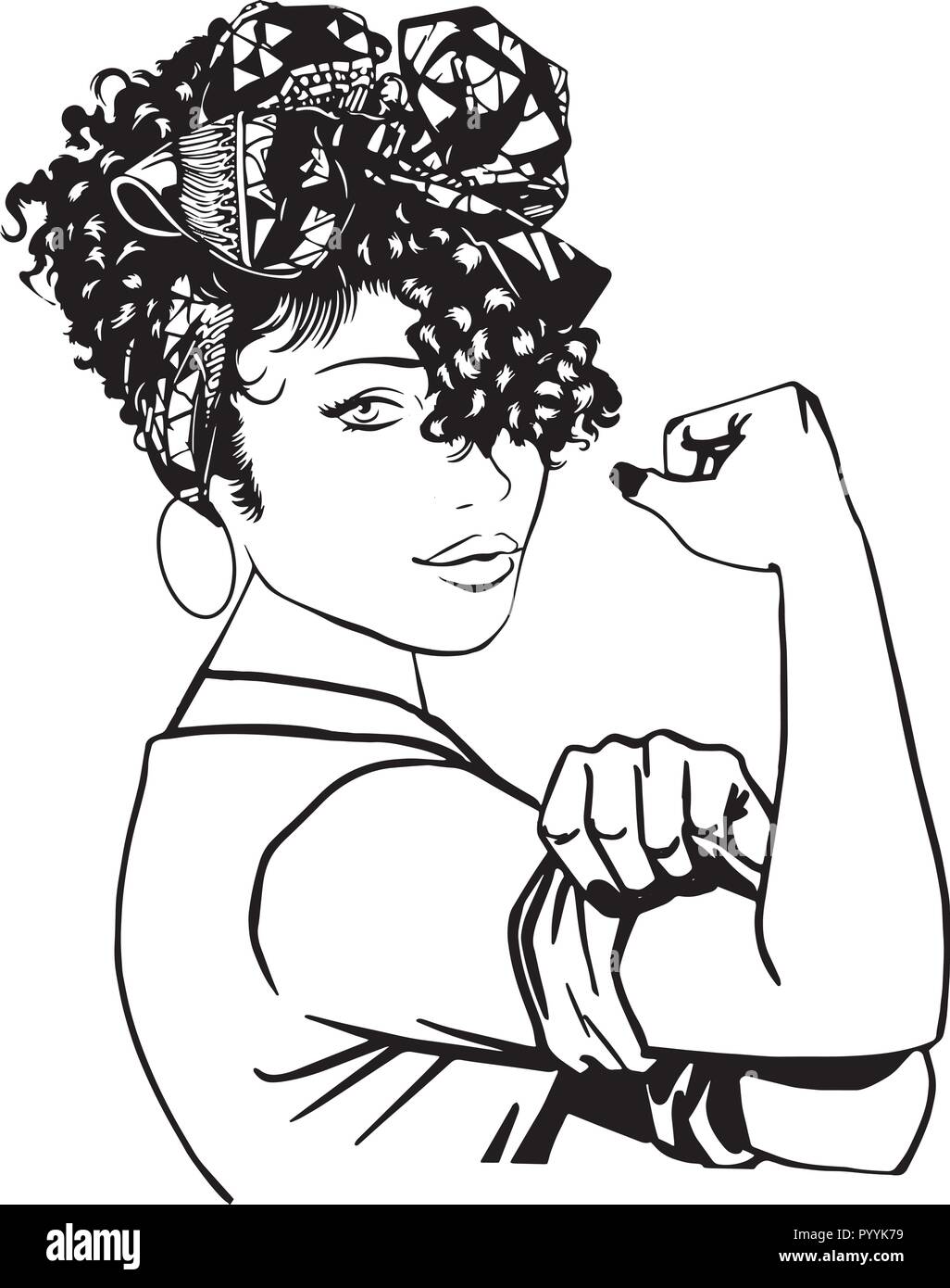 Questo sono African American bellissima regina, dive di donne di classe Illustrazione Vettoriale