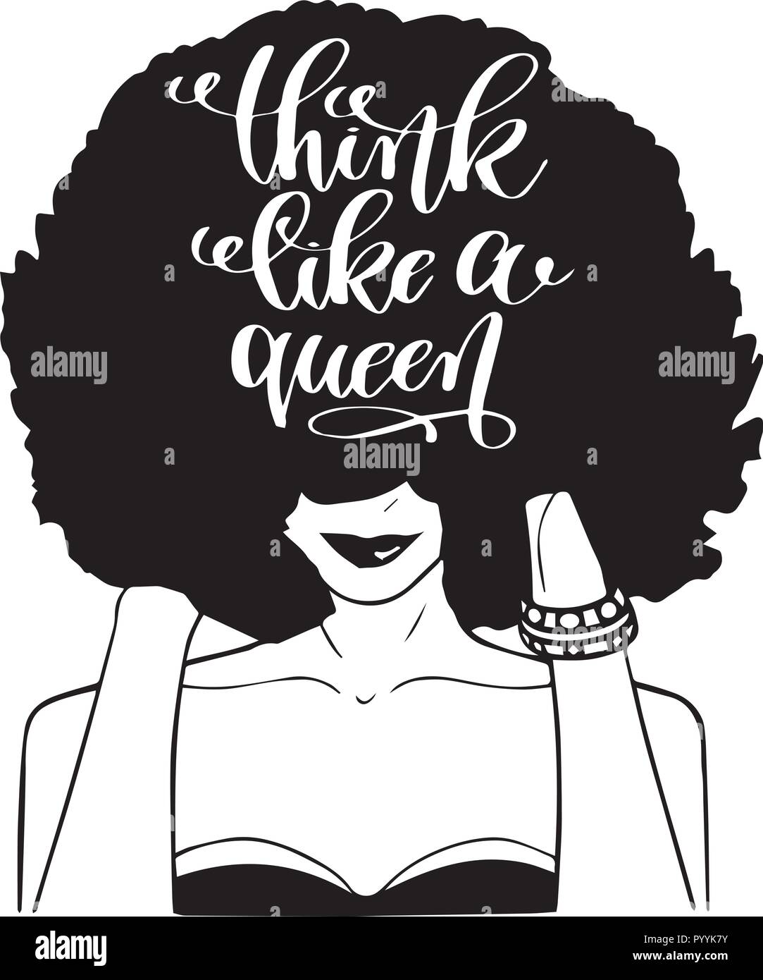 Questo sono African American bellissima regina, dive di donne di classe Illustrazione Vettoriale