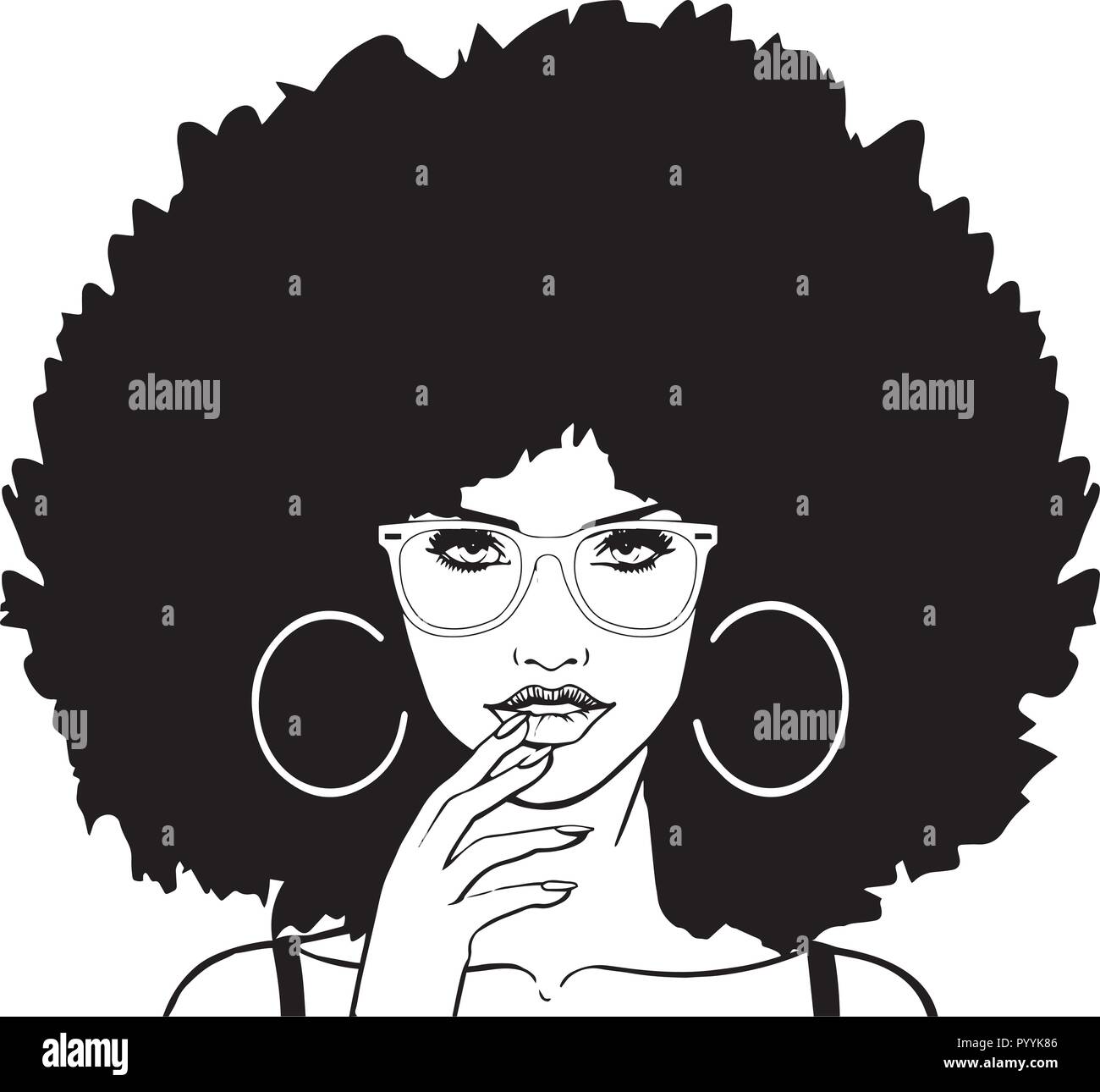 Questo sono African American bellissima regina, dive di donne di classe Illustrazione Vettoriale