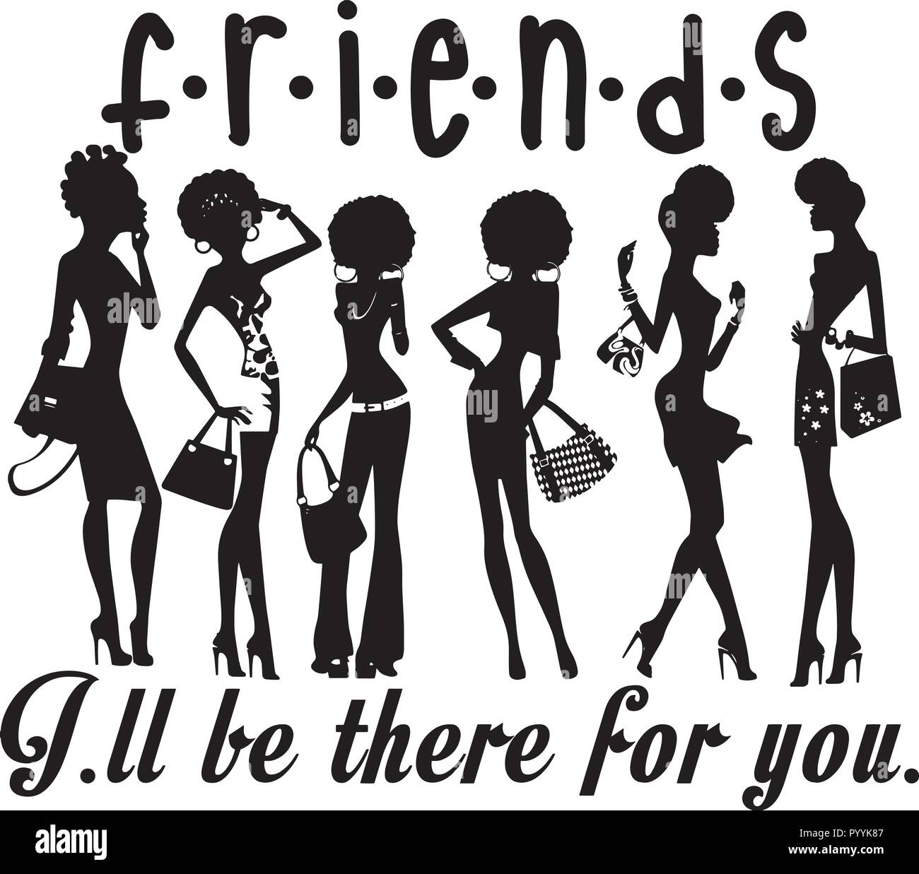 Questo sono African American bellissima regina, dive di donne di classe Illustrazione Vettoriale