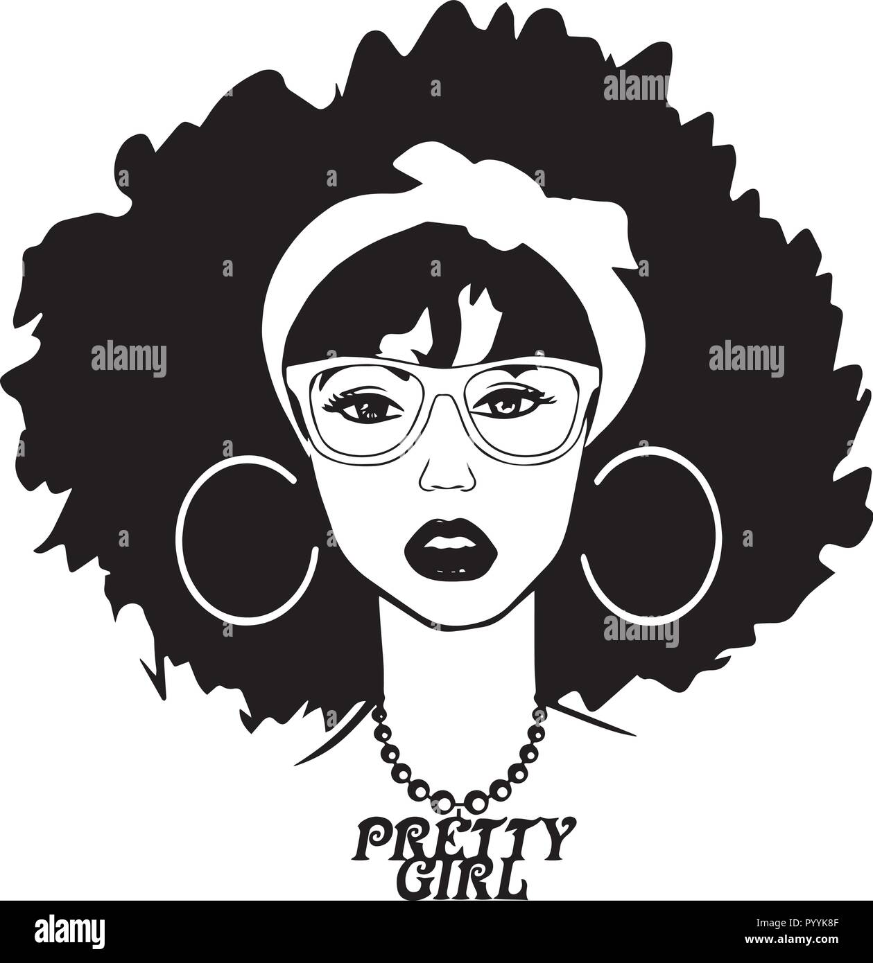 Questo sono African American bellissima regina, dive di donne di classe Illustrazione Vettoriale