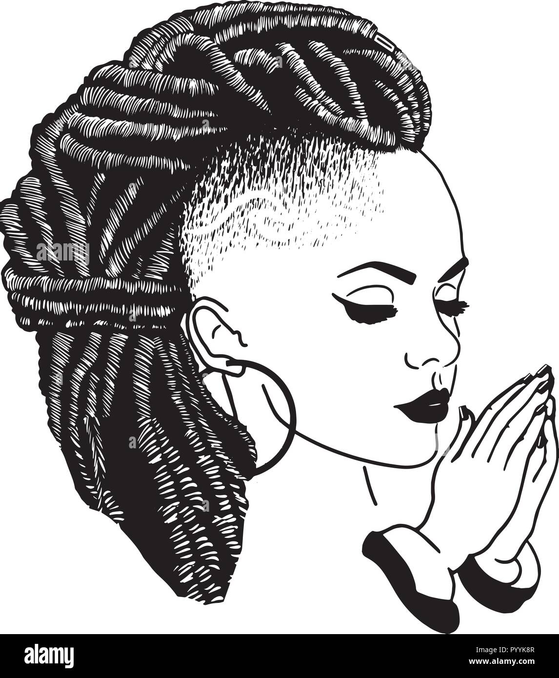 Questo sono African American bellissima regina, dive di donne di classe Illustrazione Vettoriale